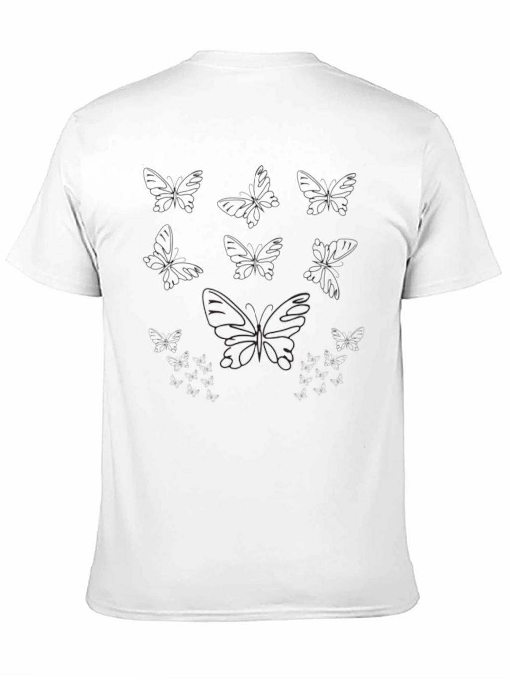 Black Butterfly Graphic Tee - Soft Cotton Comfort
