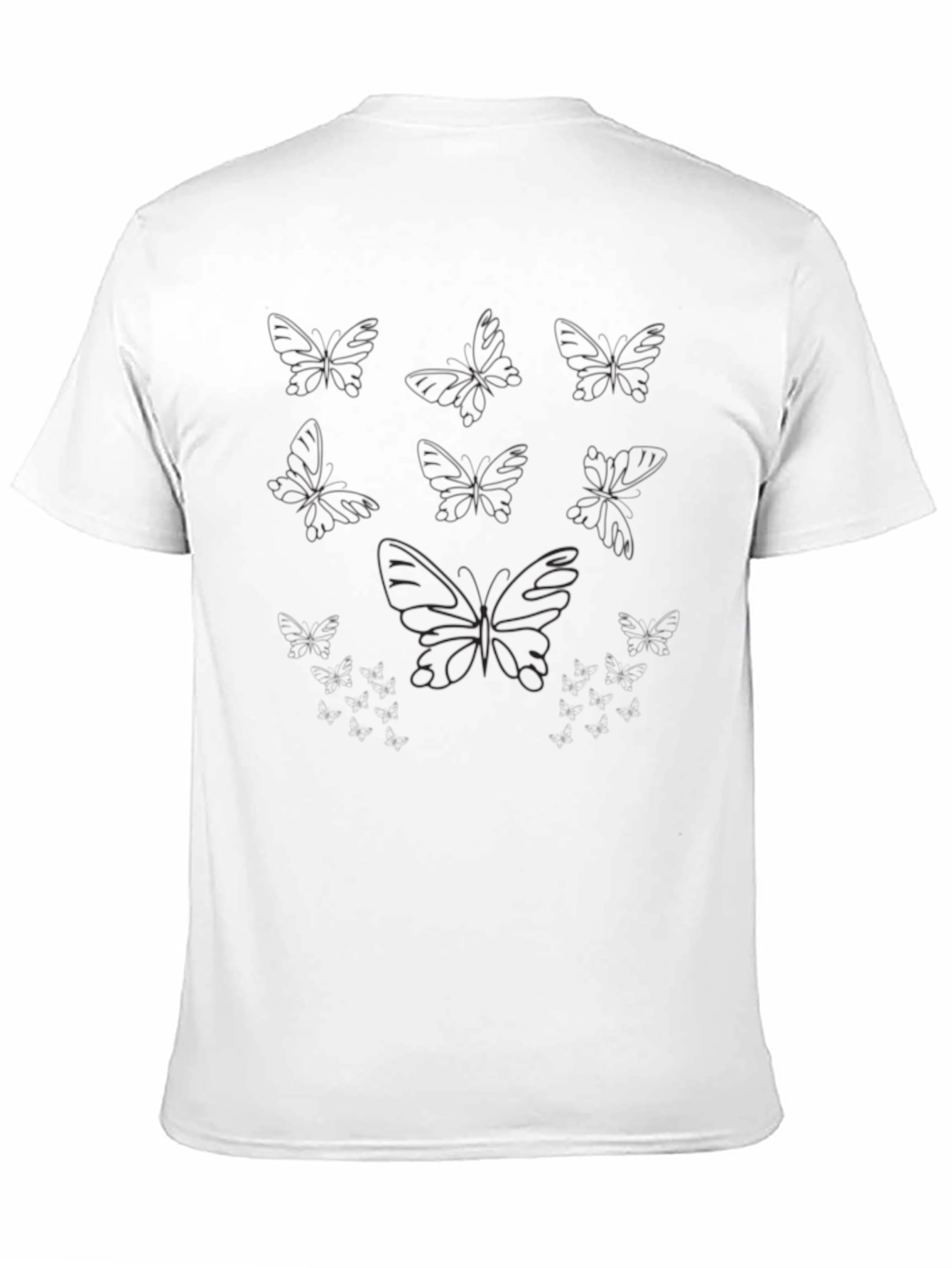 Black Butterfly Graphic Tee - Soft Cotton Comfort