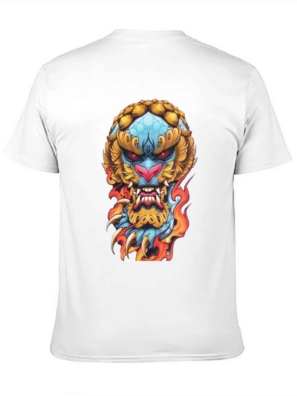 Fiery Beast Graphic Tee - Black
