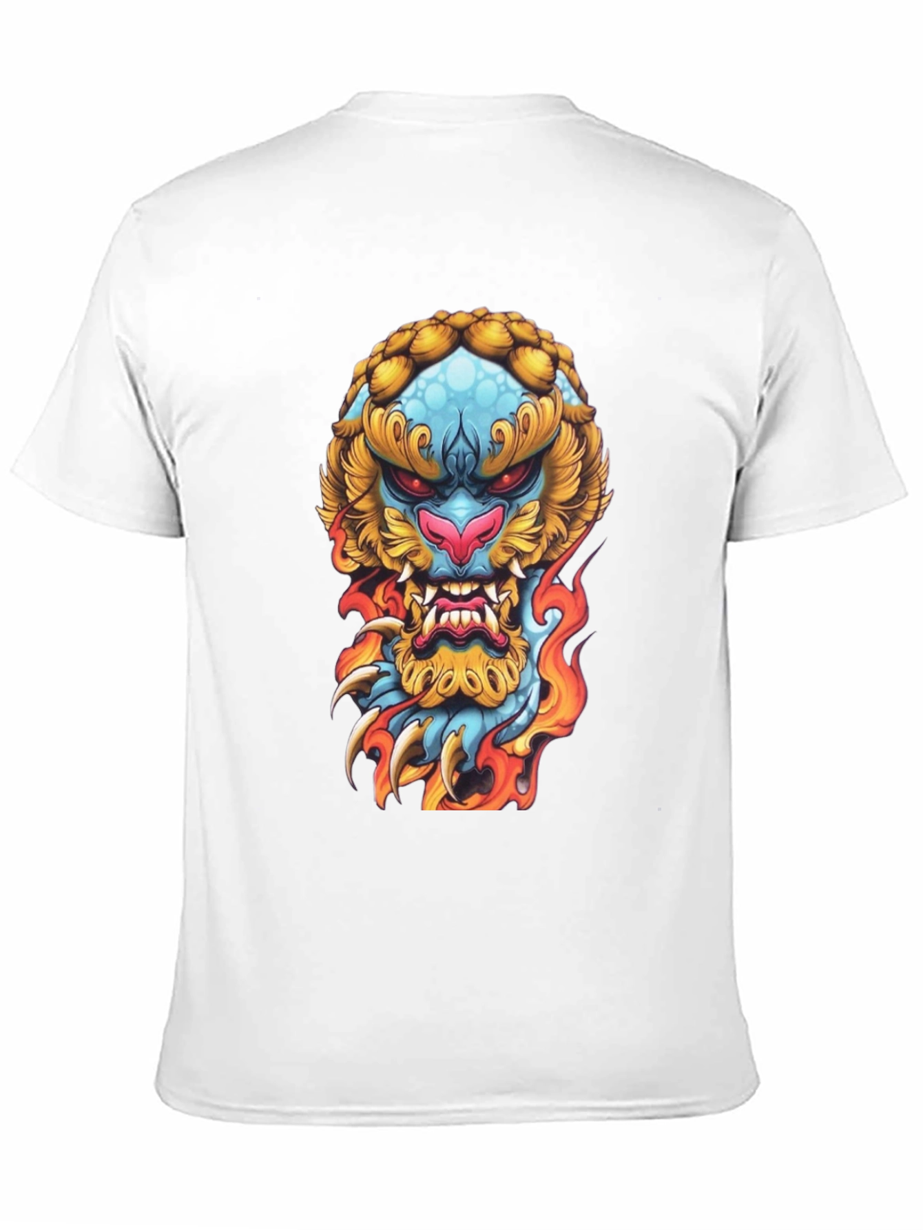 Fiery Beast Graphic Tee - Black