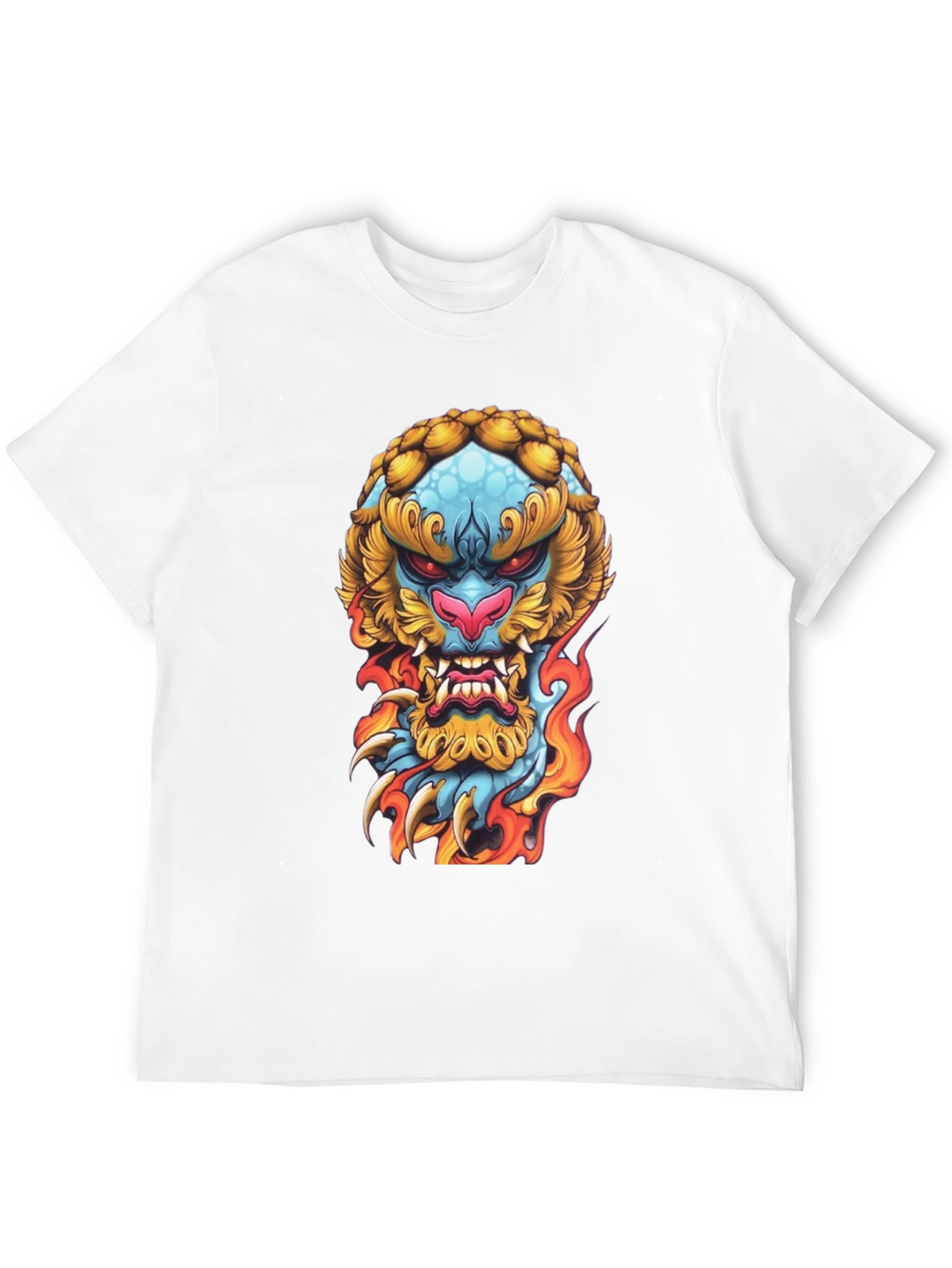 Fiery Beast Graphic Tee - Black