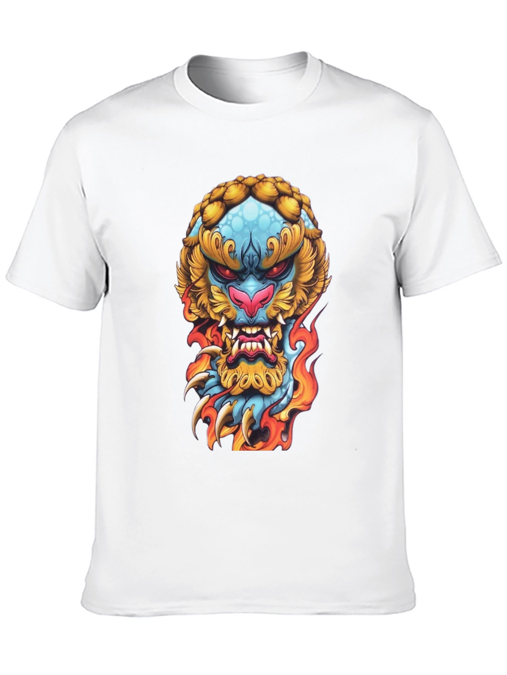 Fiery Beast Graphic Tee - Black
