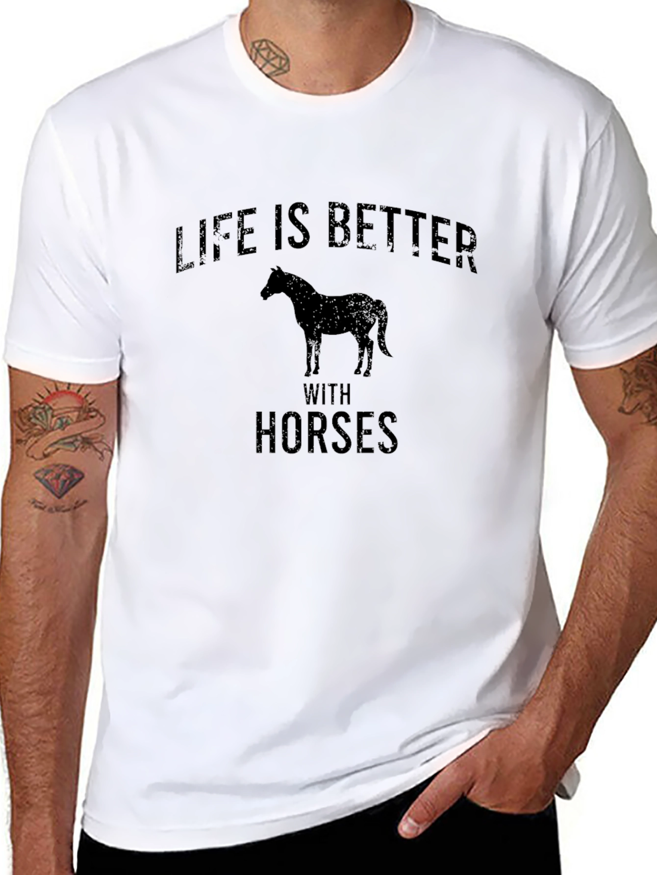 Life is Better with Horses T-Shirt