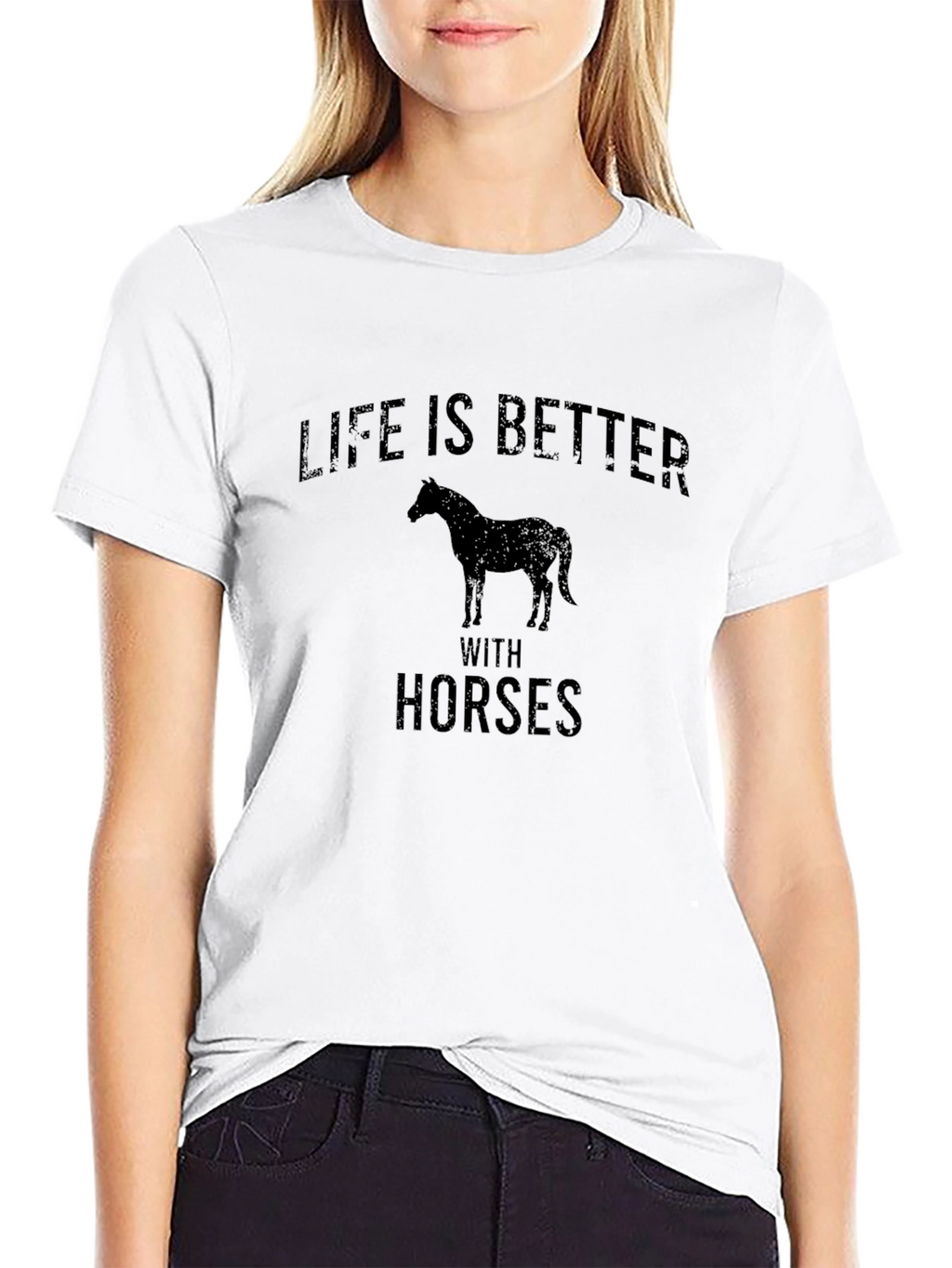 Life is Better with Horses T-Shirt