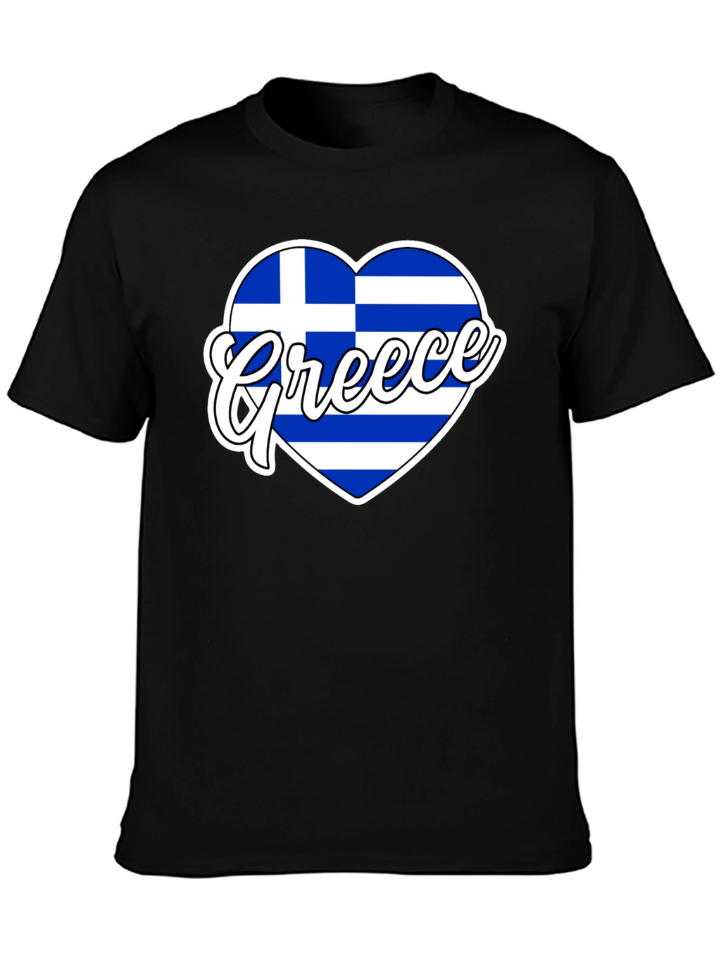 Greece Flag Heart T-Shirt