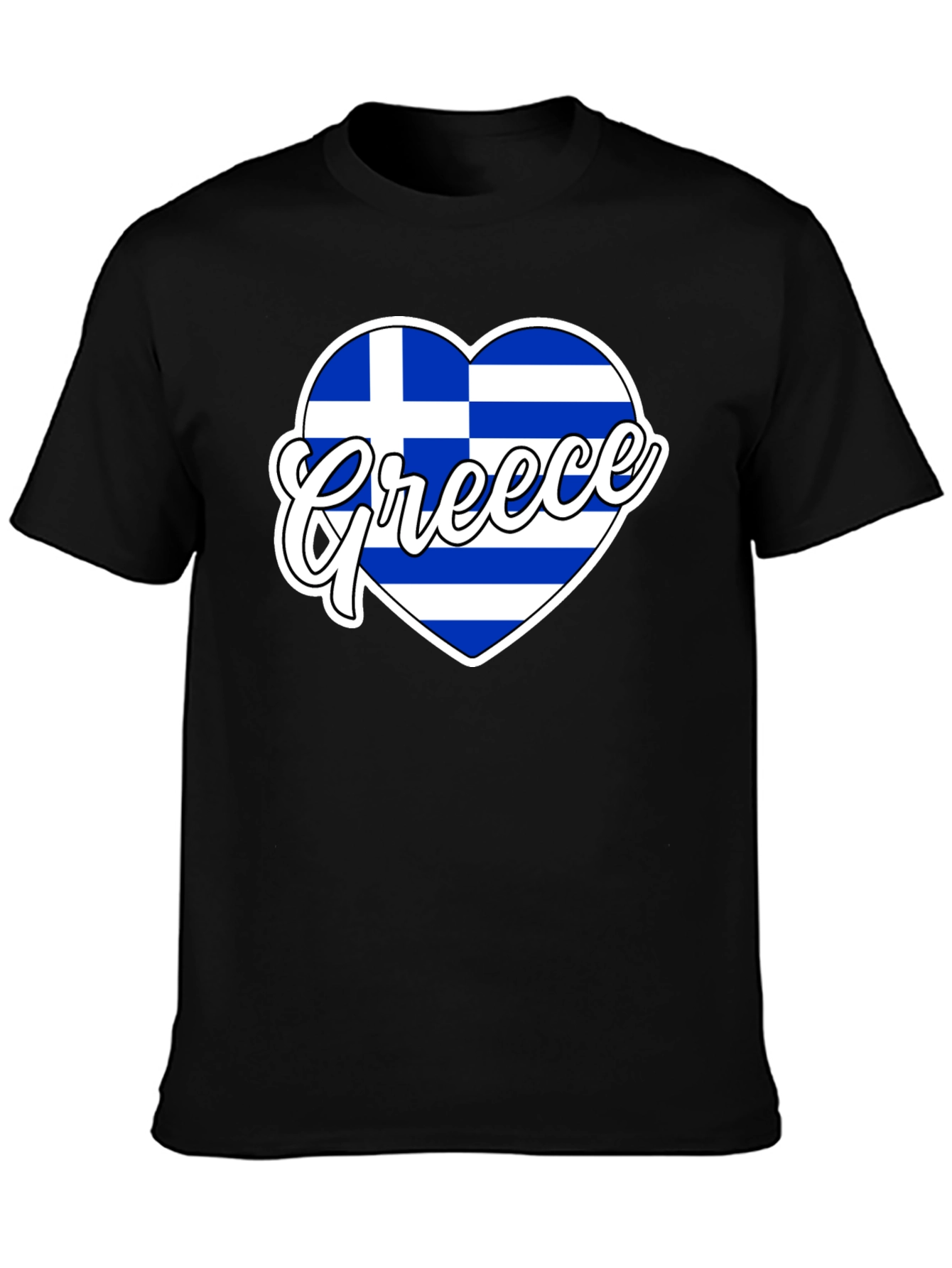 Greece Flag Heart T-Shirt