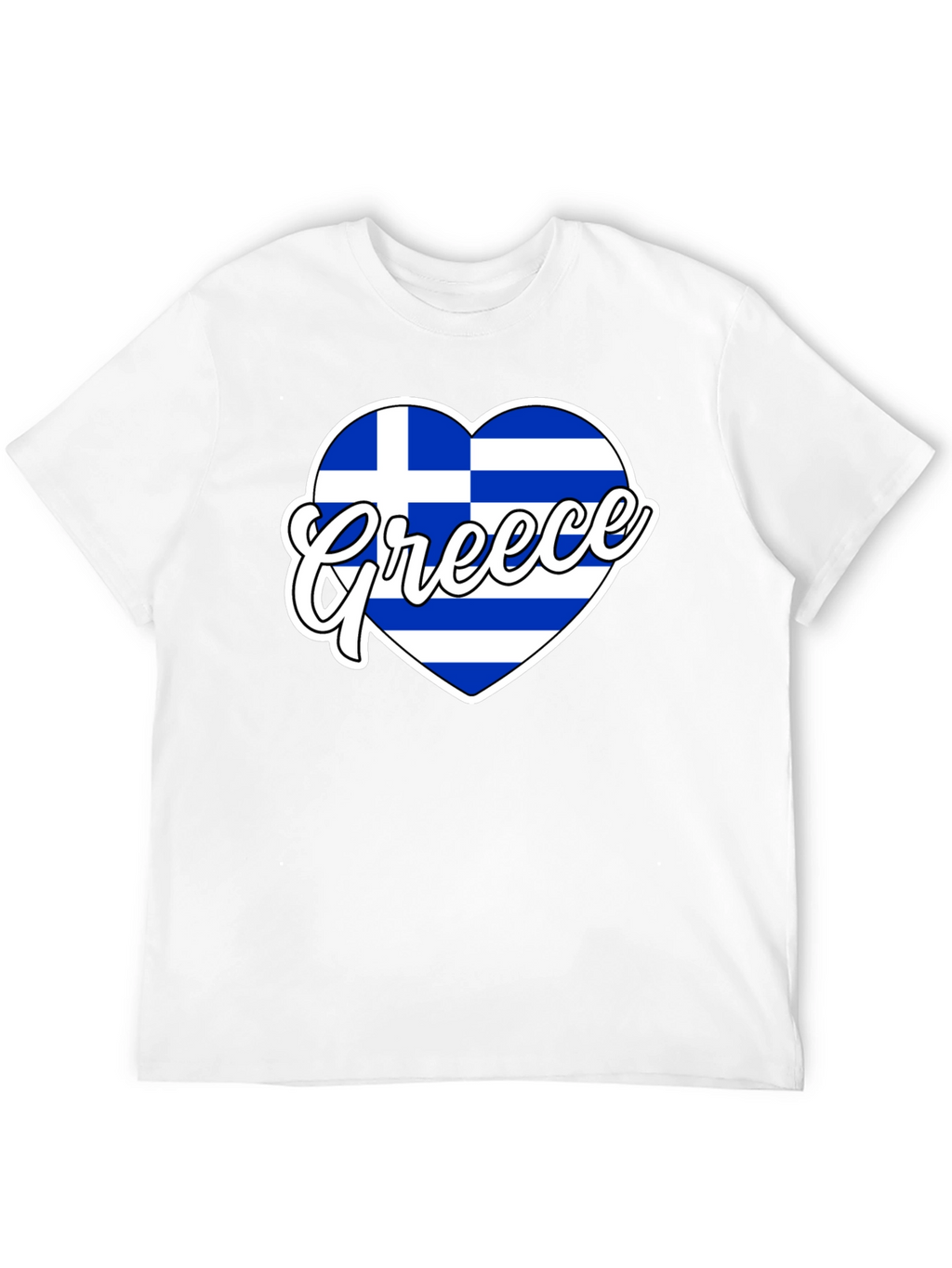Greece Flag Heart T-Shirt