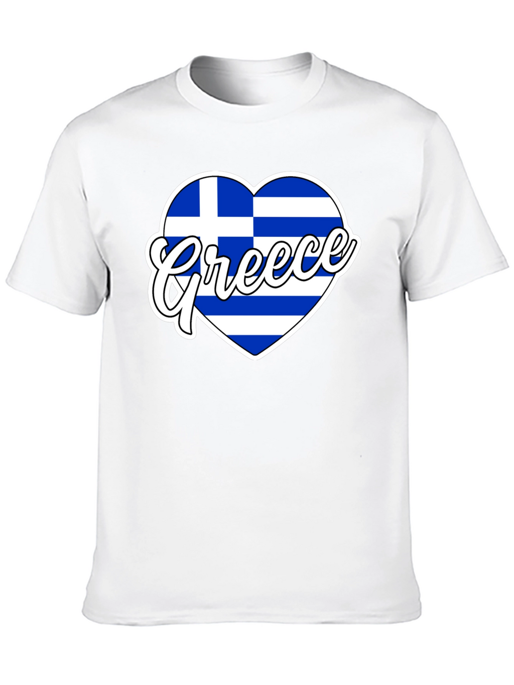 Greece Flag Heart T-Shirt