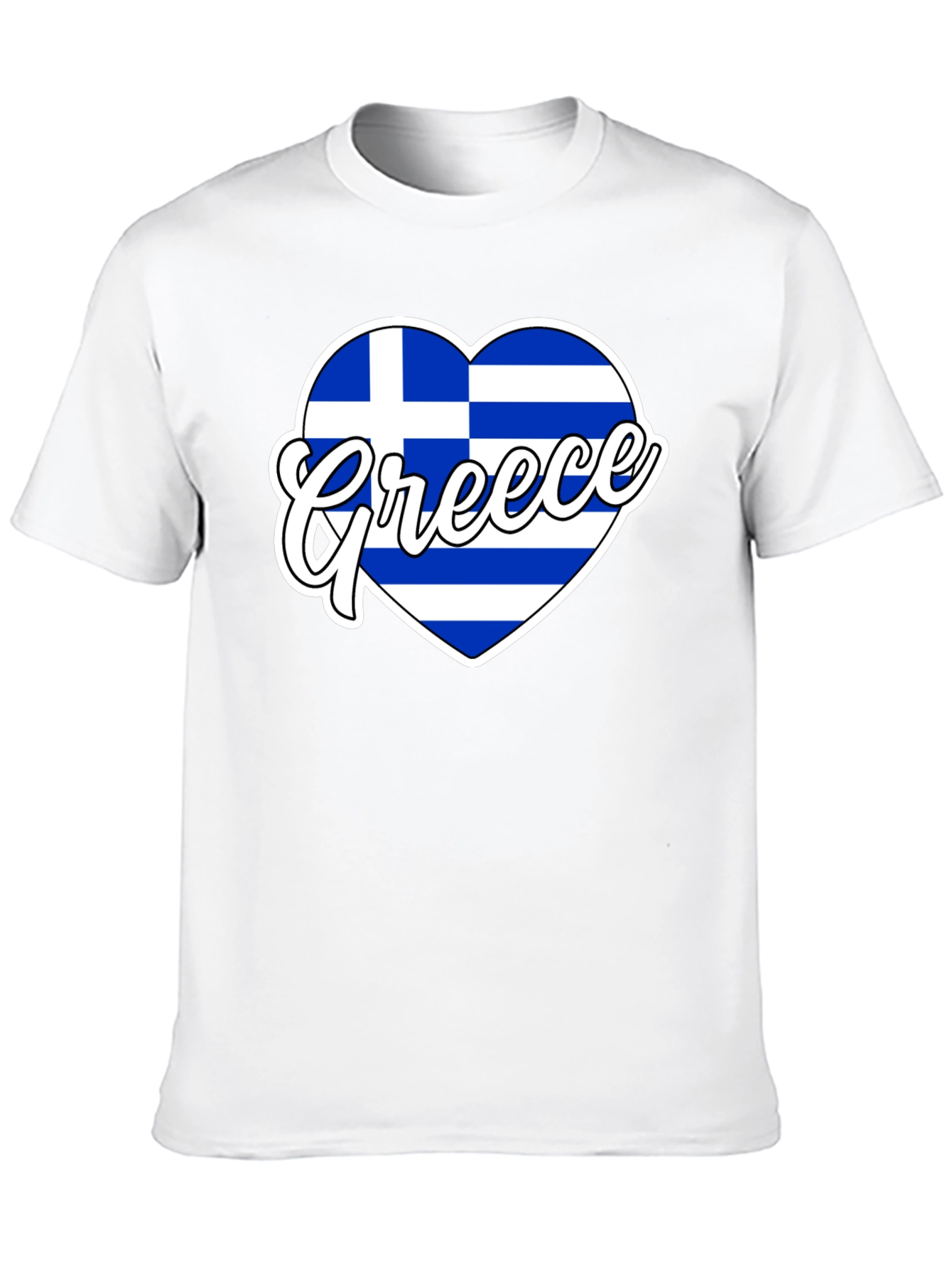 Greece Flag Heart T-Shirt