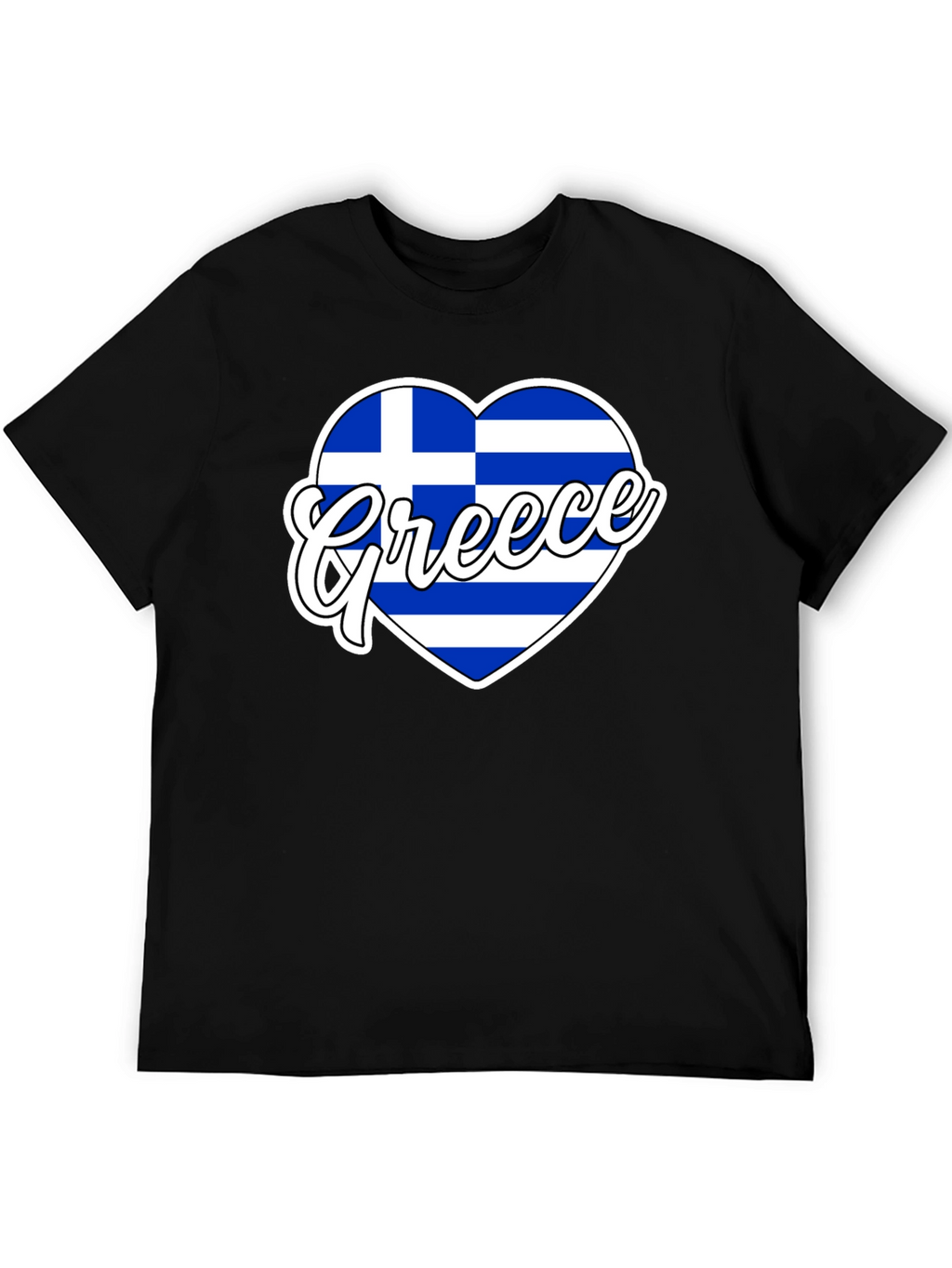 Greece Flag Heart T-Shirt