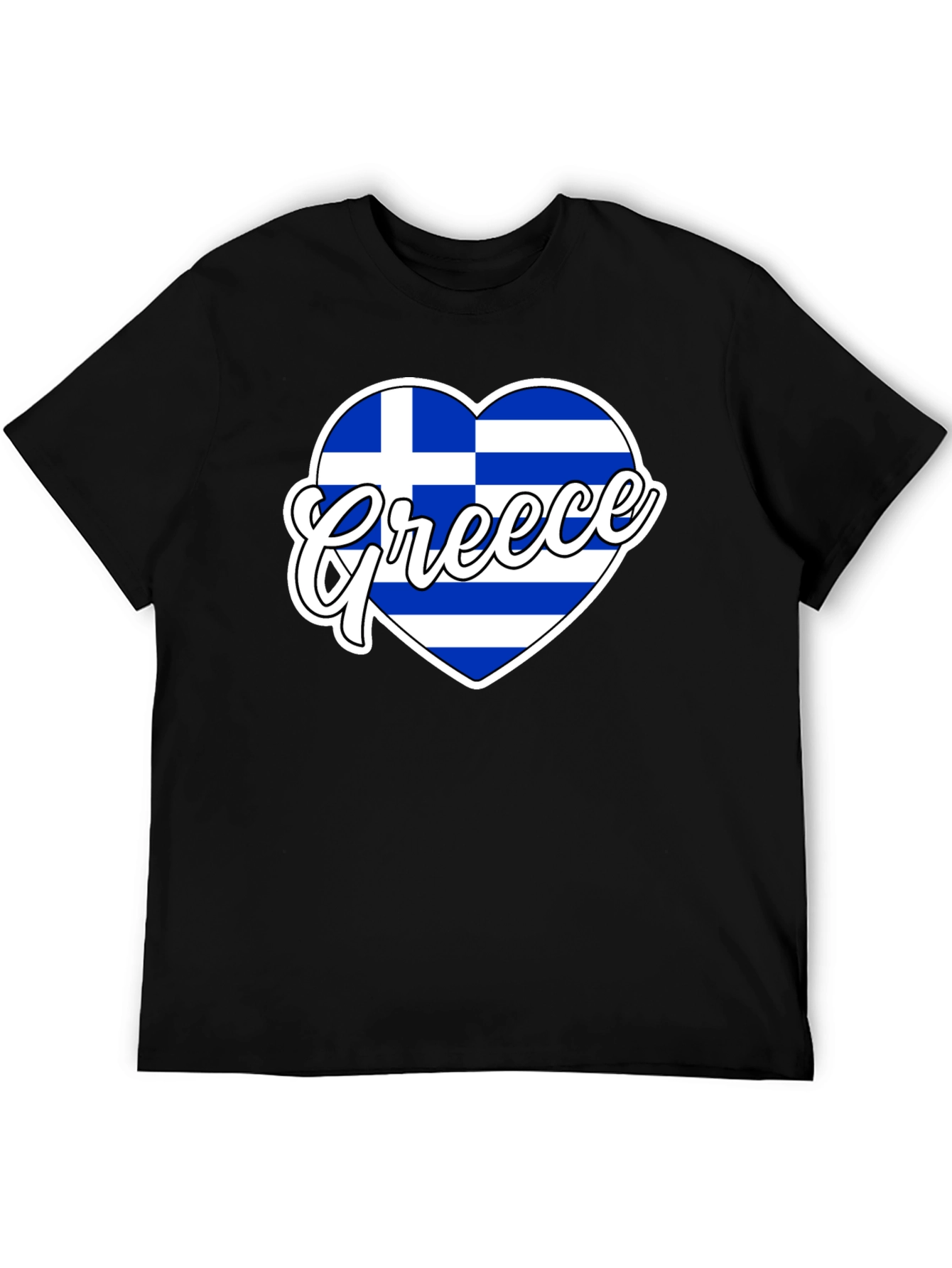 Greece Flag Heart T-Shirt
