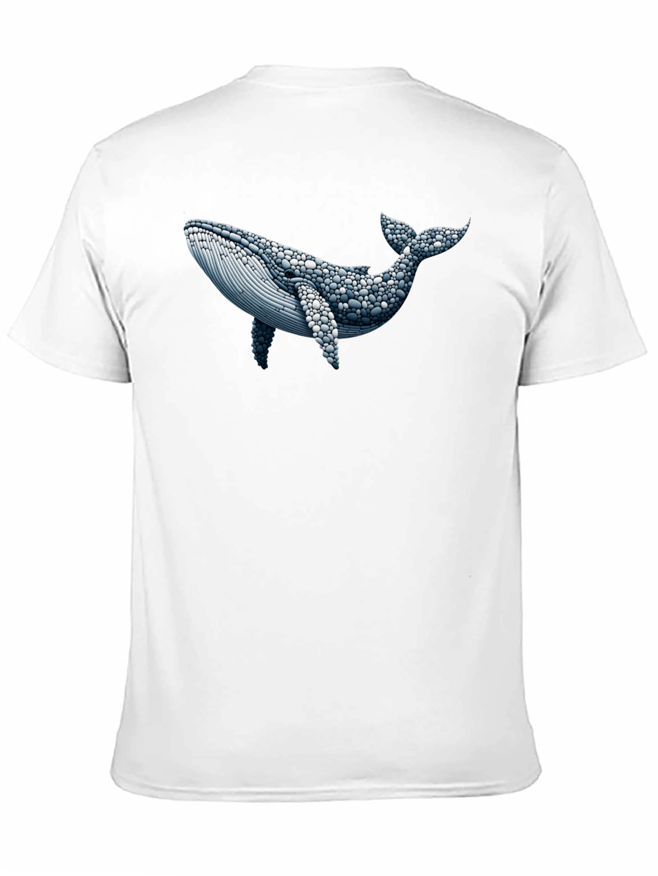 Whale Graphic Print Black T-Shirt