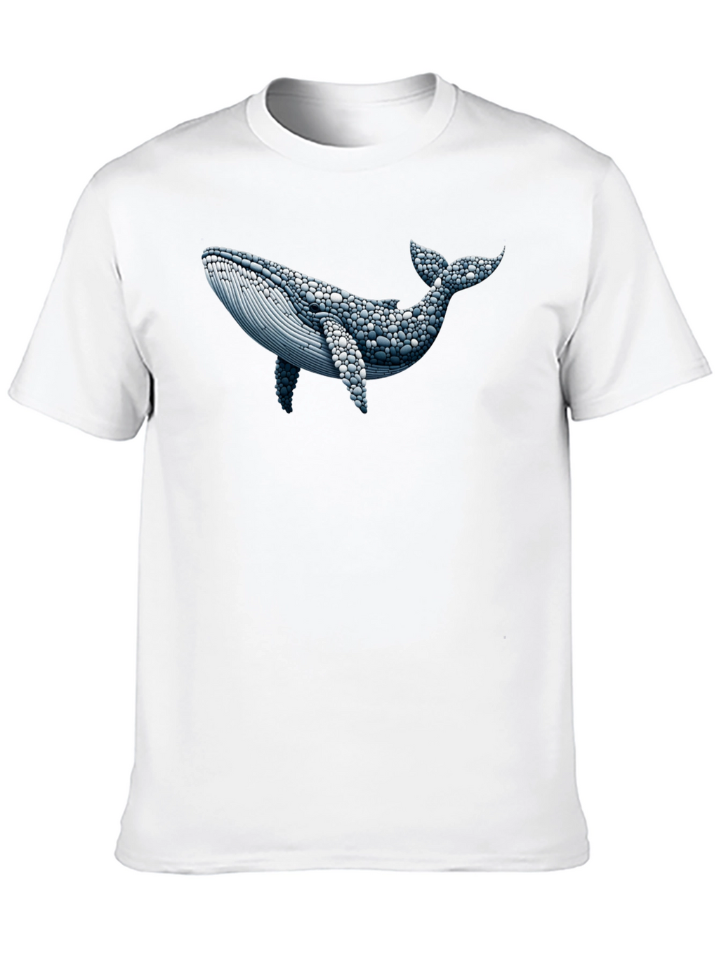 Whale Graphic Print Black T-Shirt
