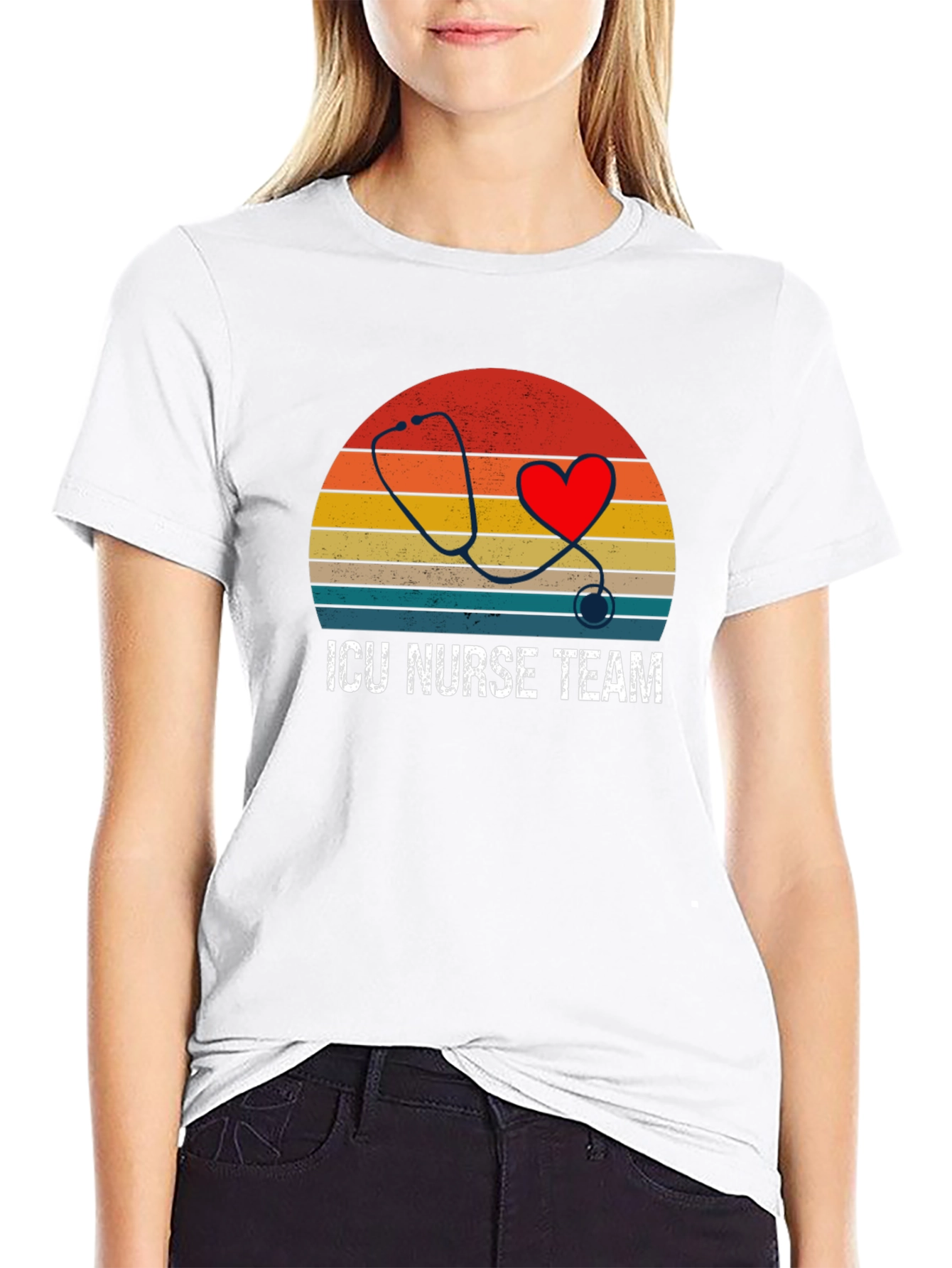 ICU Nurse Team Graphic T-Shirt