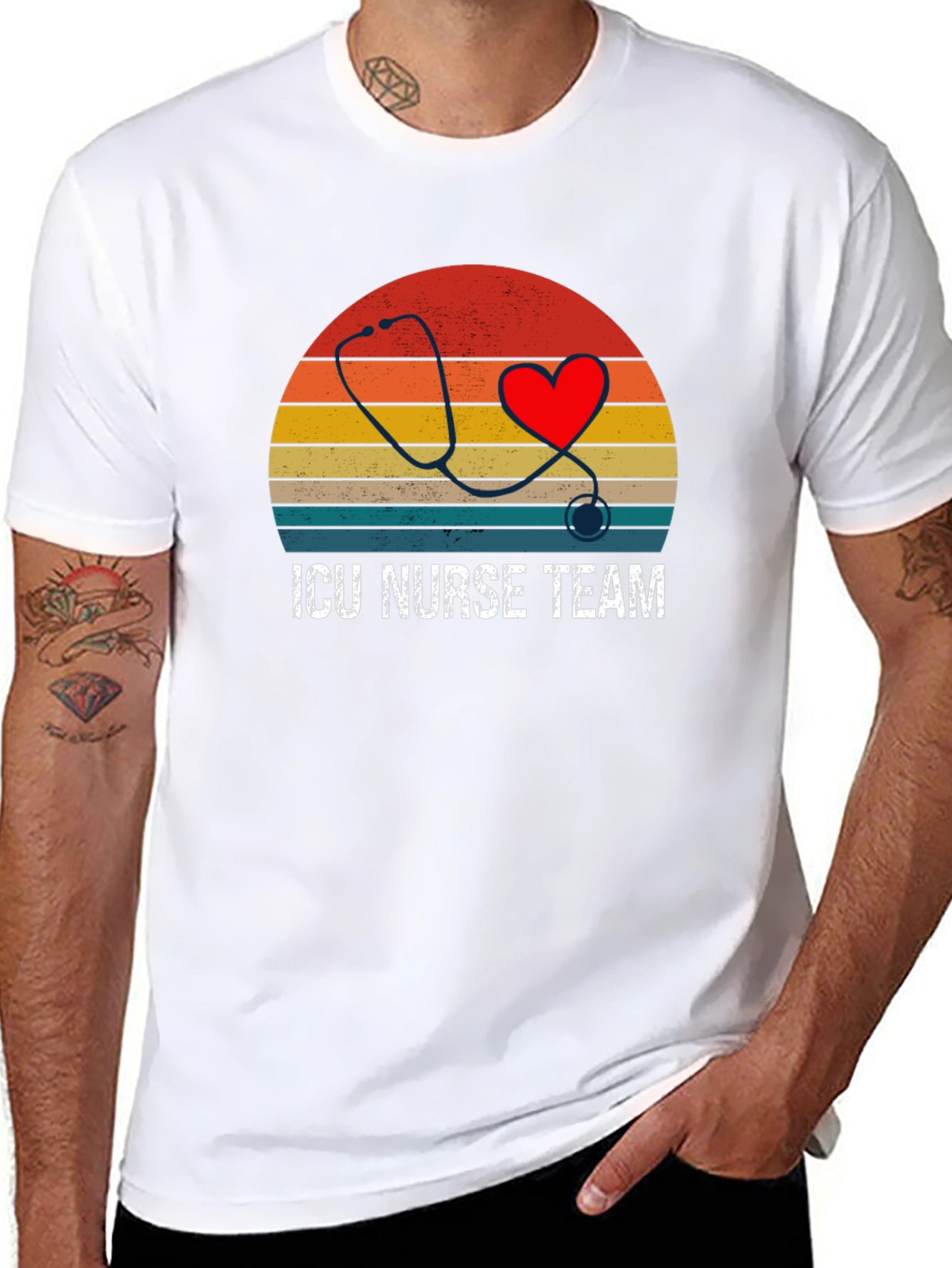 ICU Nurse Team Graphic T-Shirt