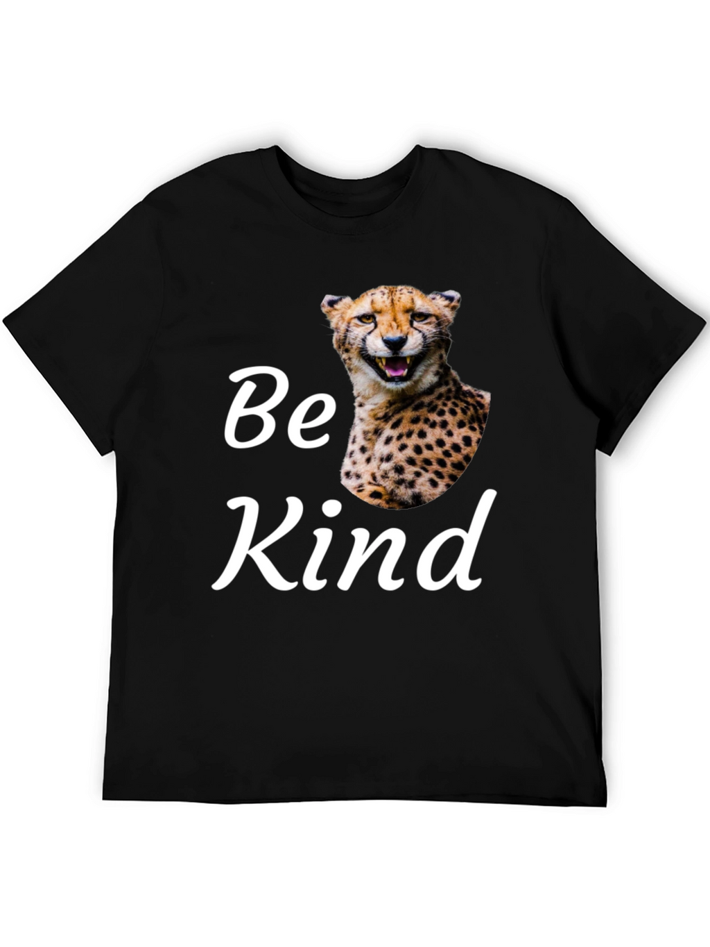 Be Kind Cheetah Graphic T-Shirt