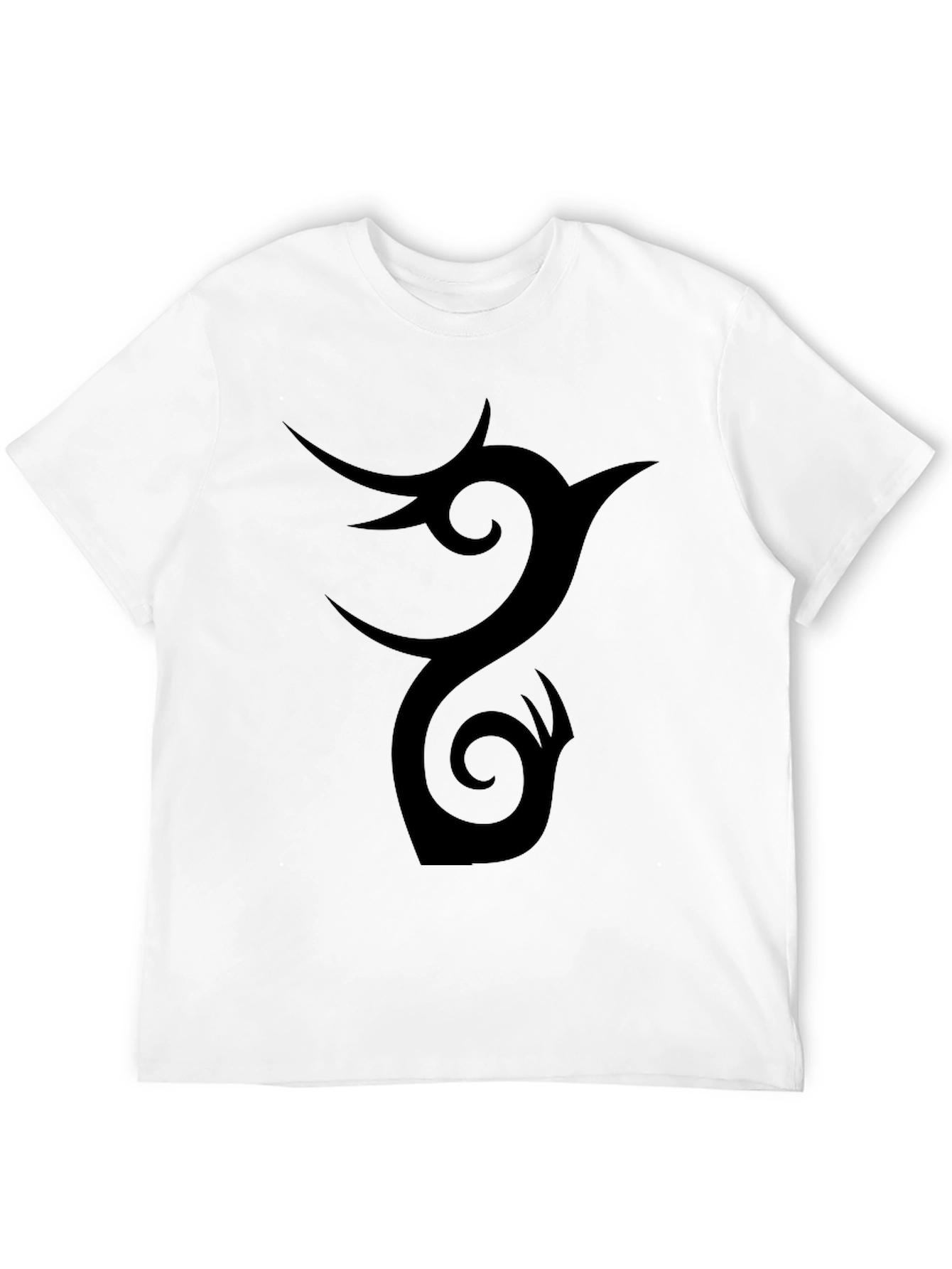 Tribal Phoenix Graphic Black T-Shirt