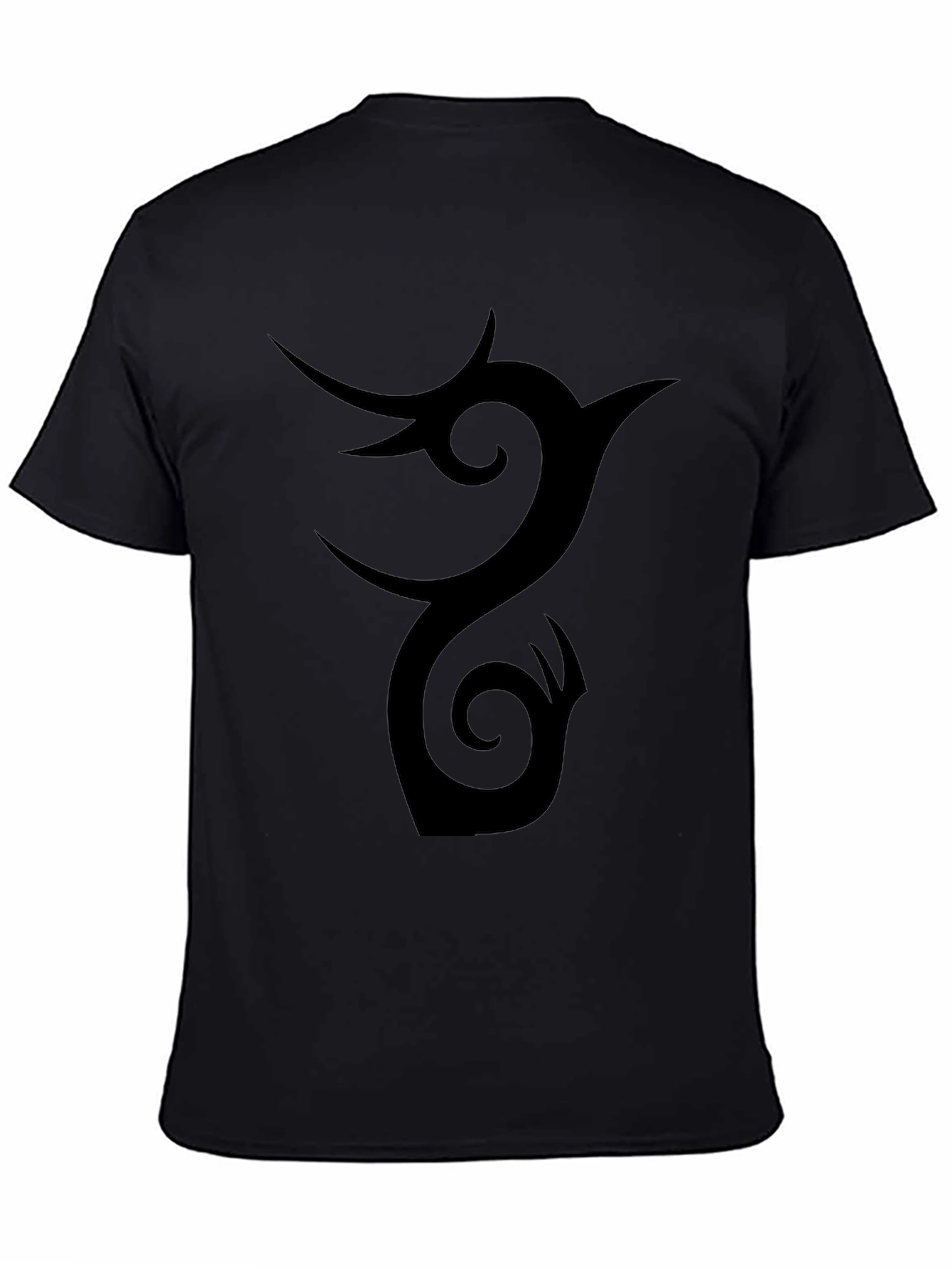 Tribal Phoenix Graphic Black T-Shirt