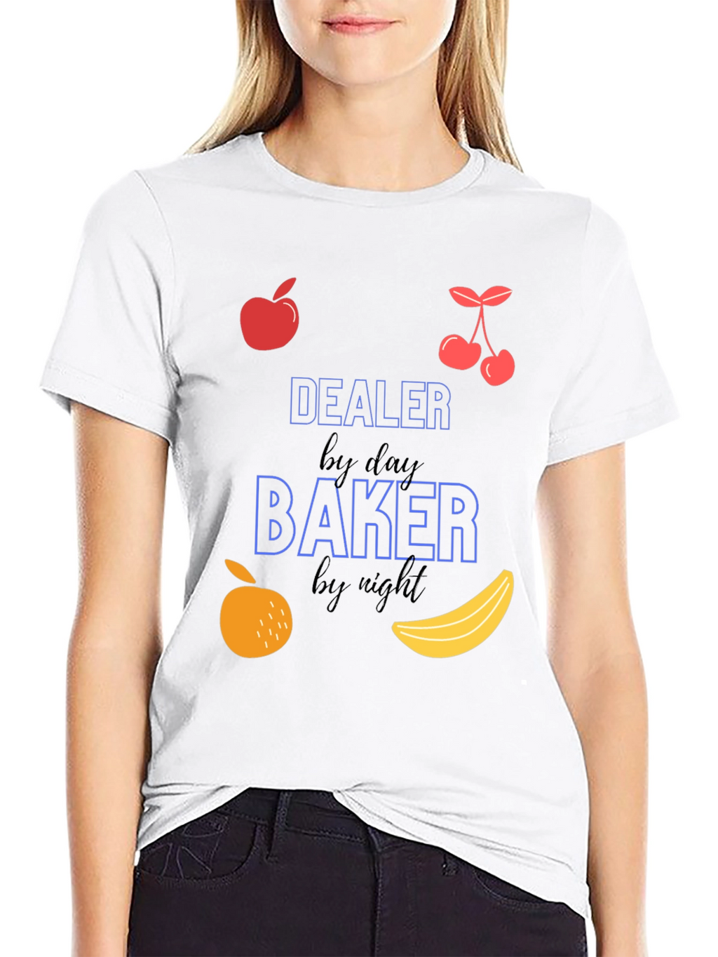 Dealer by Day Baker by Night Graphic T-Shirt