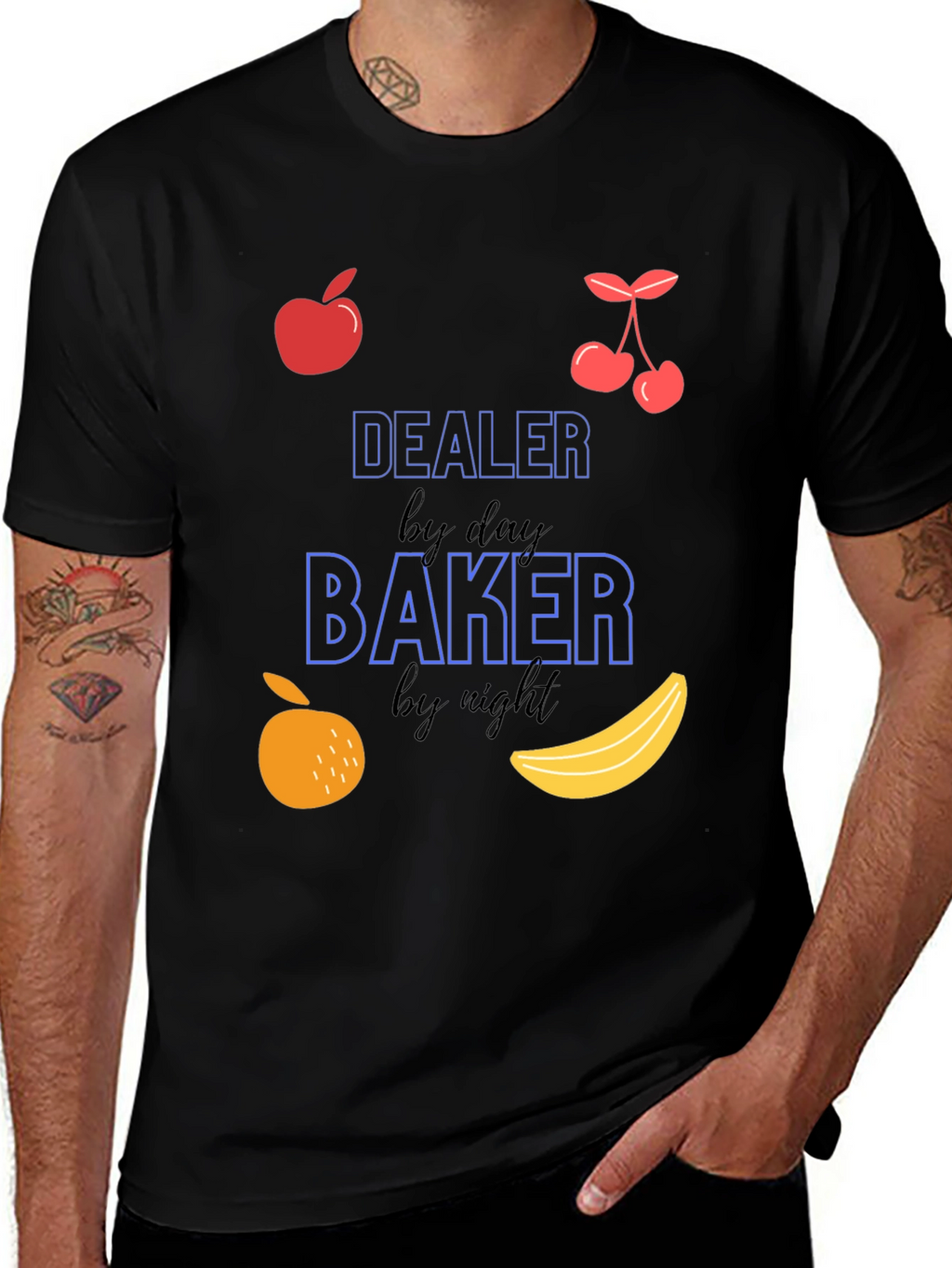 Dealer by Day Baker by Night Graphic T-Shirt