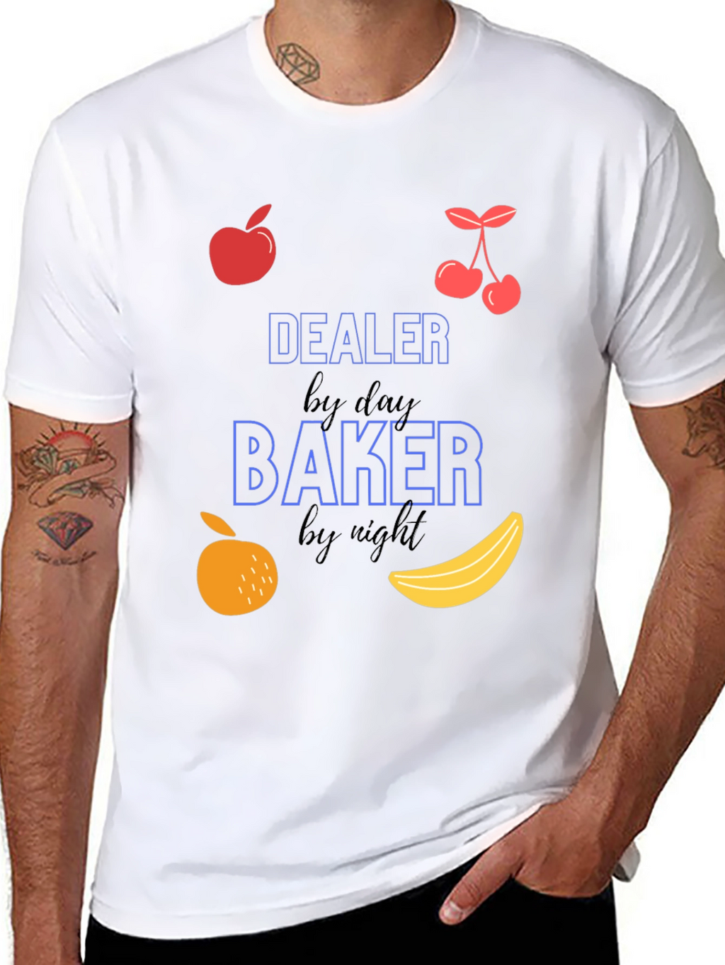 Dealer by Day Baker by Night Graphic T-Shirt
