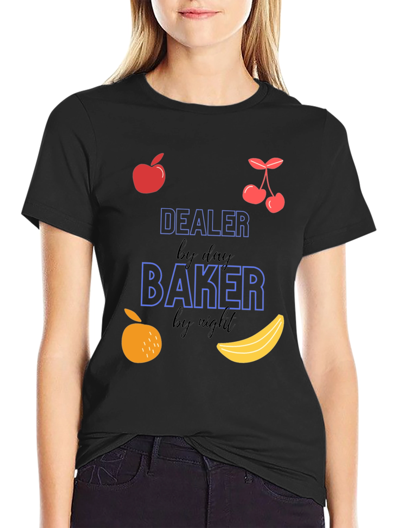 Dealer by Day Baker by Night Graphic T-Shirt