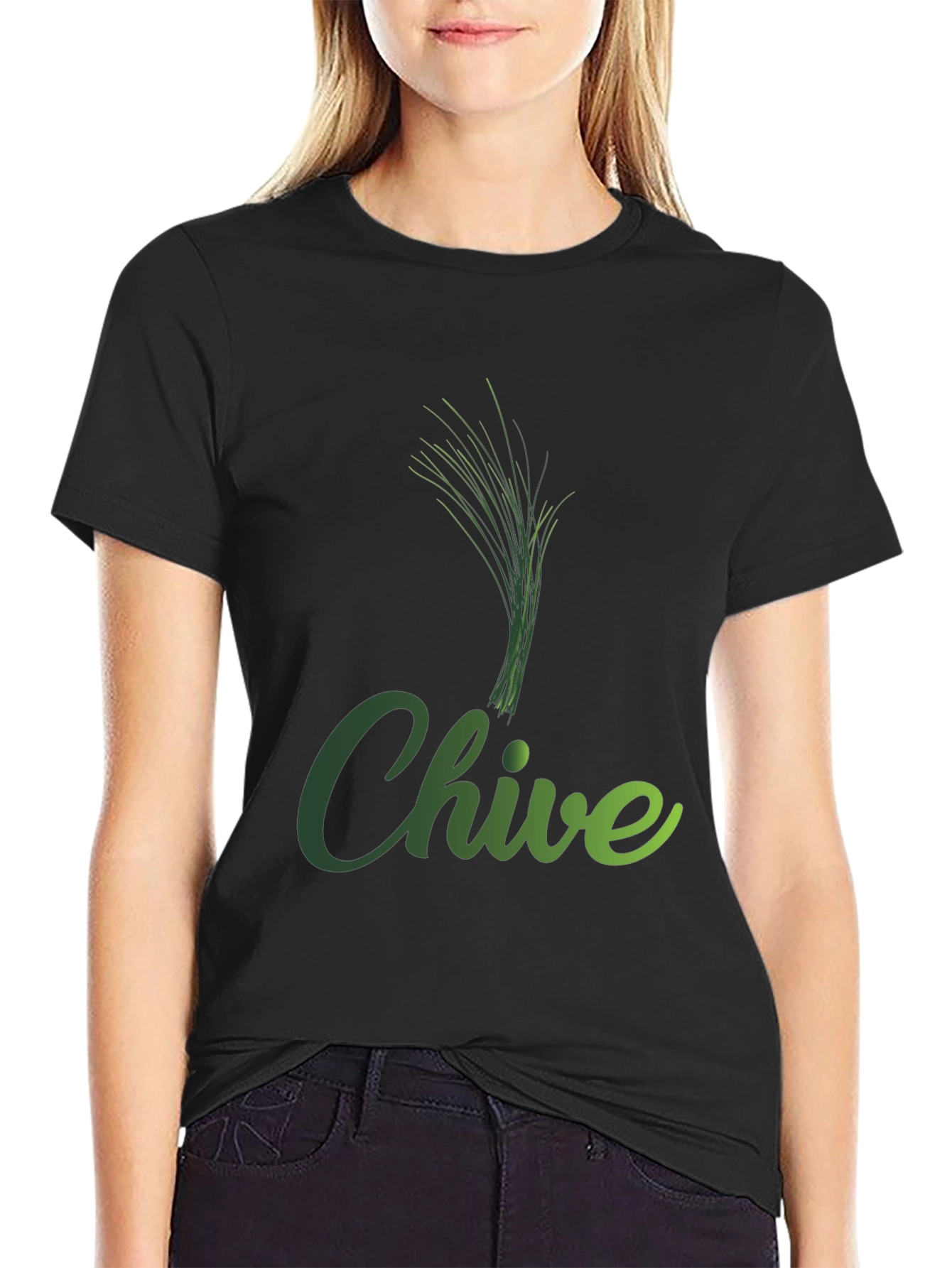 Chive Plant Graphic T-Shirt - Herb Lover Tee