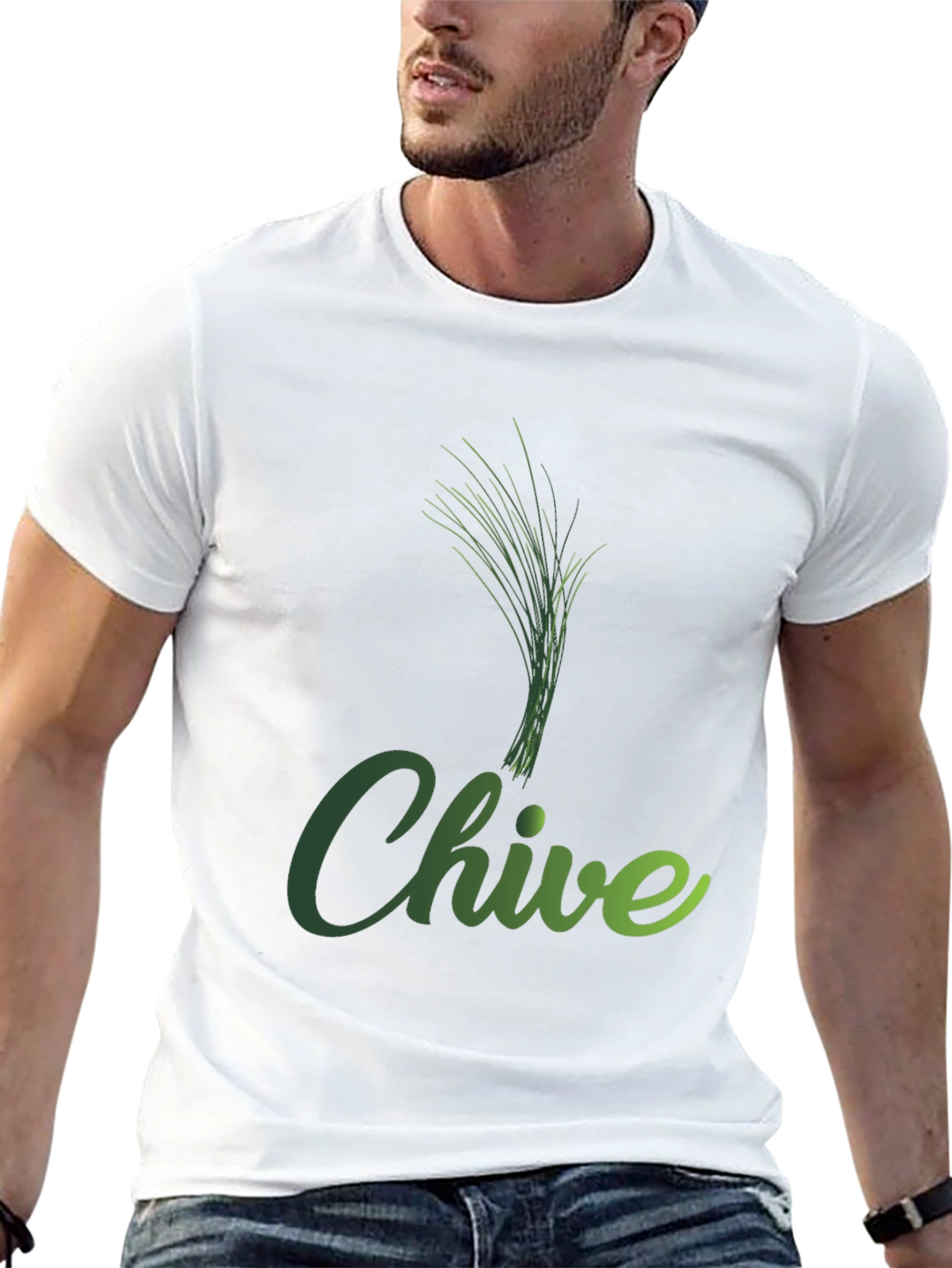 Chive Plant Graphic T-Shirt - Herb Lover Tee