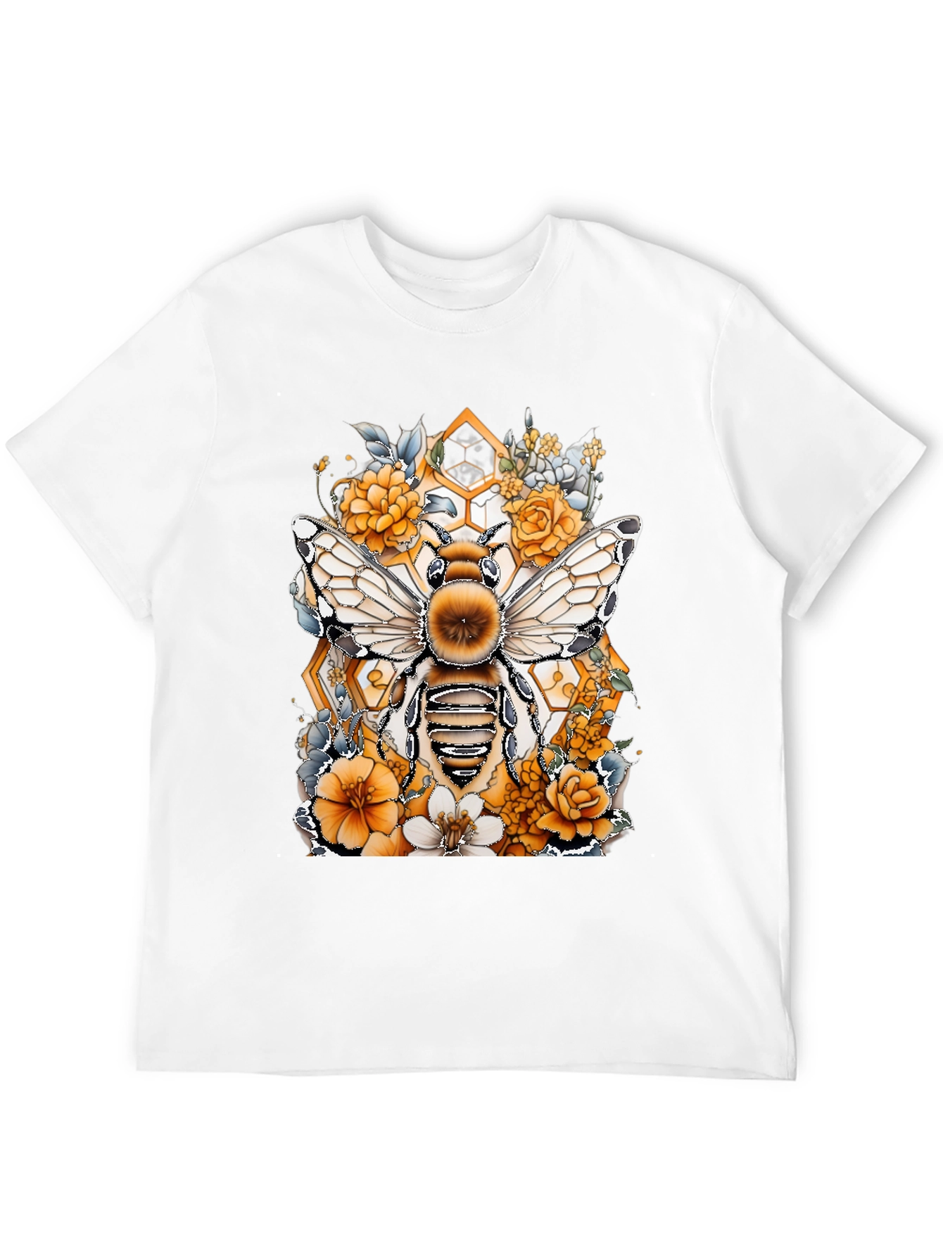 Bee & Floral Graphic T-Shirt