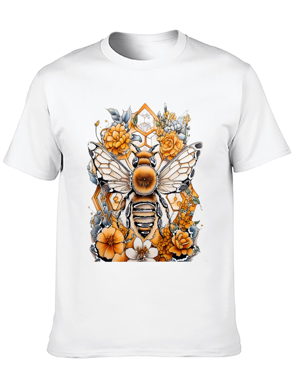 Bee & Floral Graphic T-Shirt