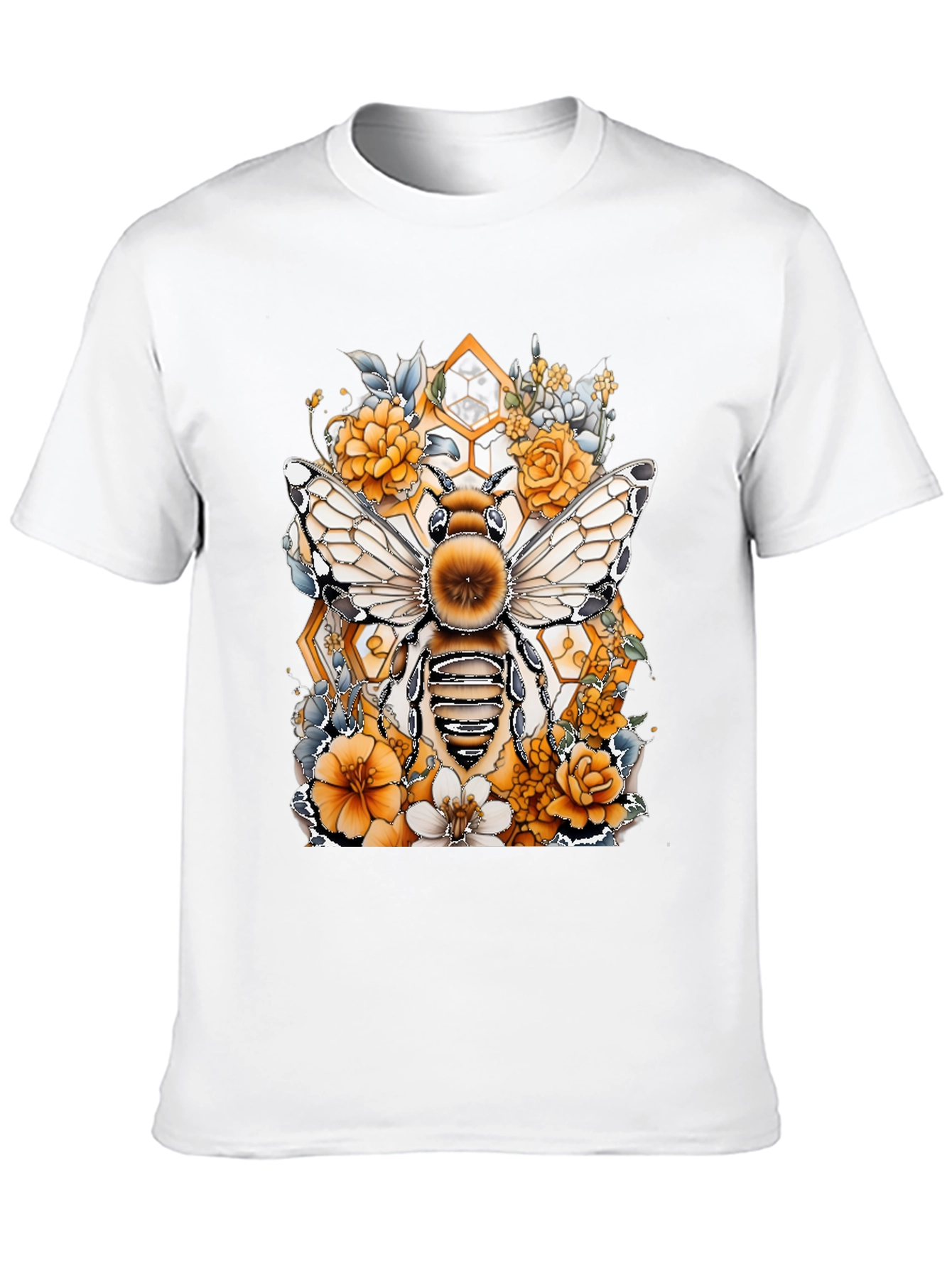 Bee & Floral Graphic T-Shirt
