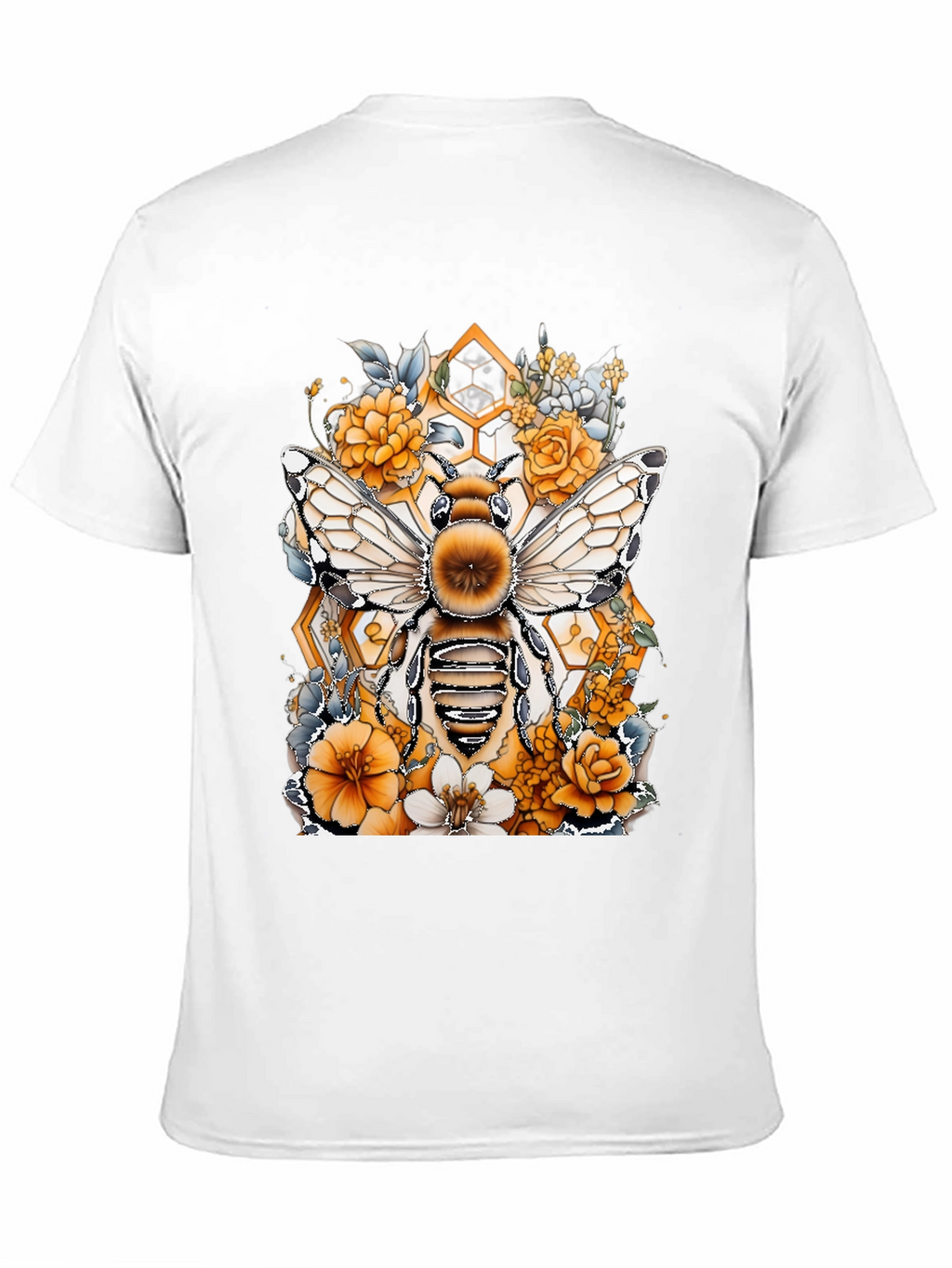 Bee & Floral Graphic T-Shirt