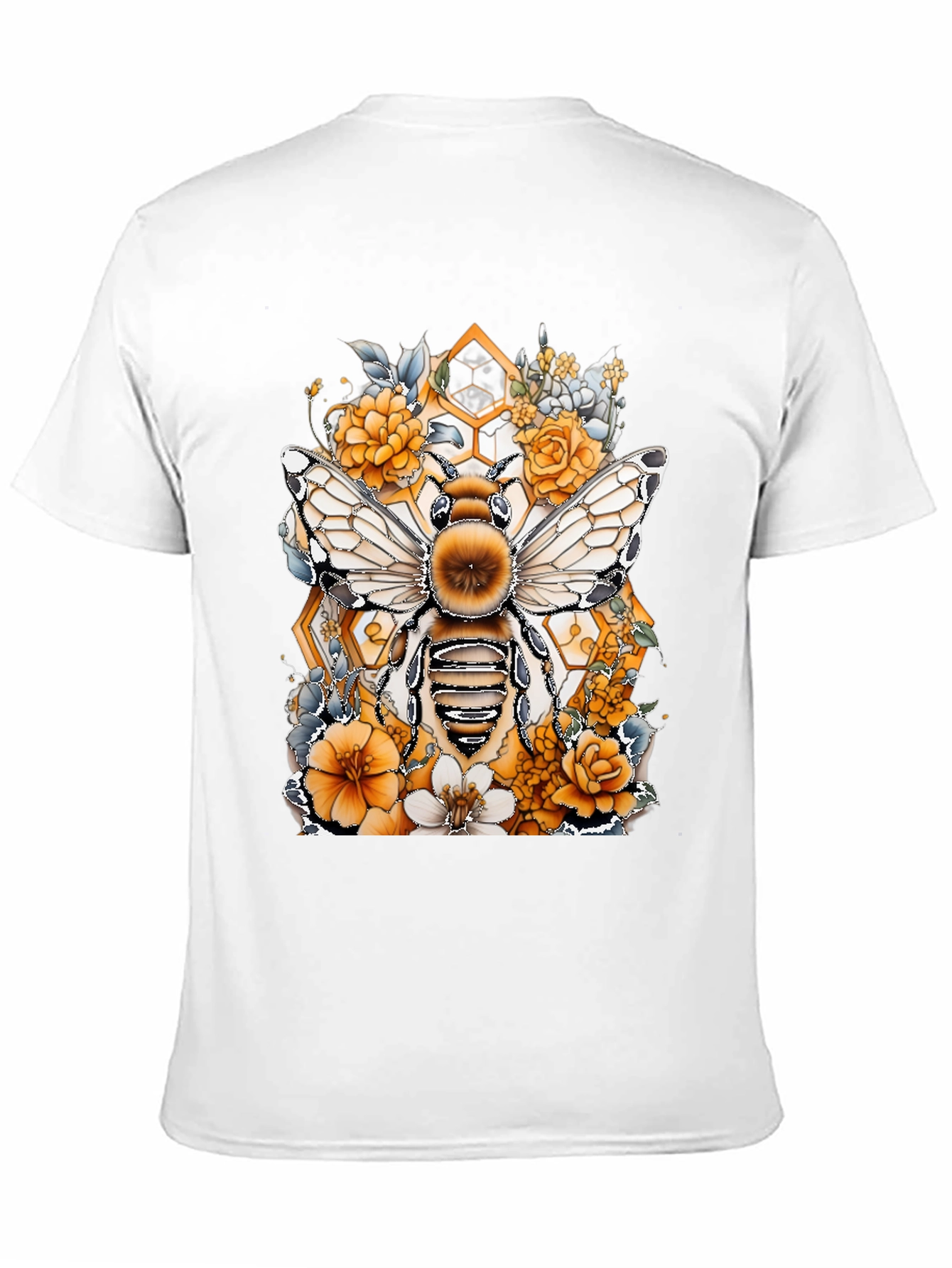 Bee & Floral Graphic T-Shirt
