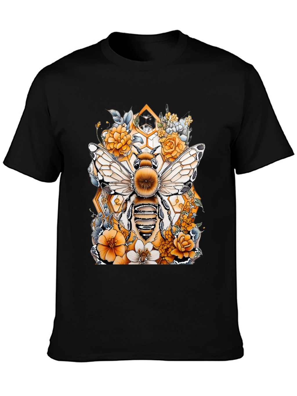 Bee & Floral Graphic T-Shirt