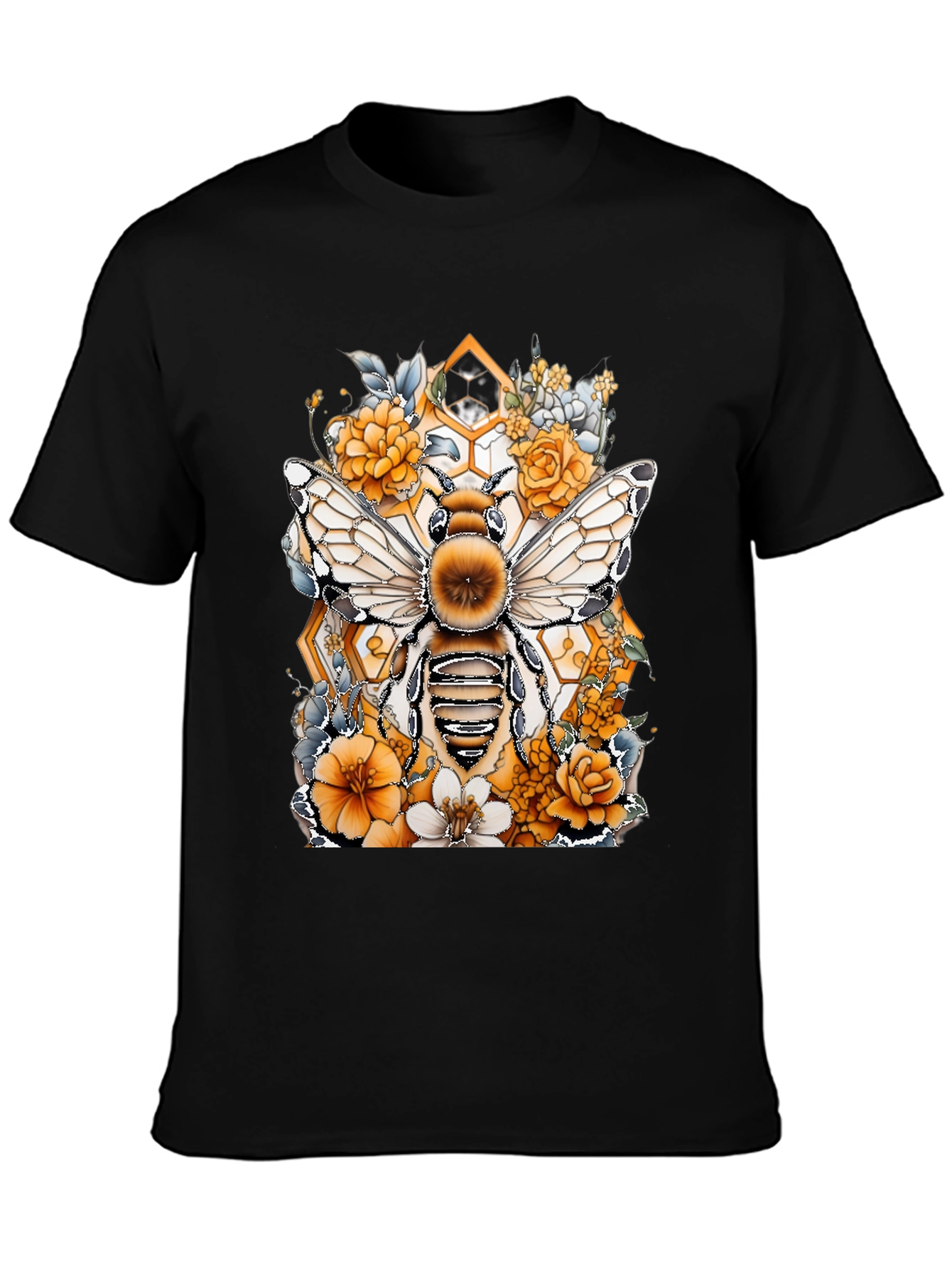 Bee & Floral Graphic T-Shirt