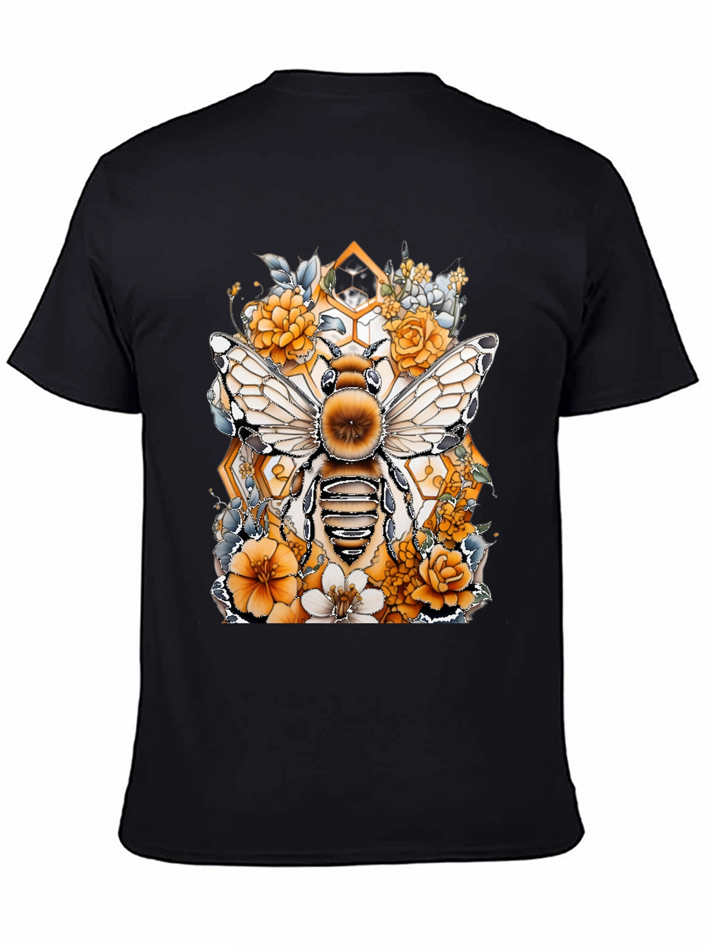 Bee & Floral Graphic T-Shirt