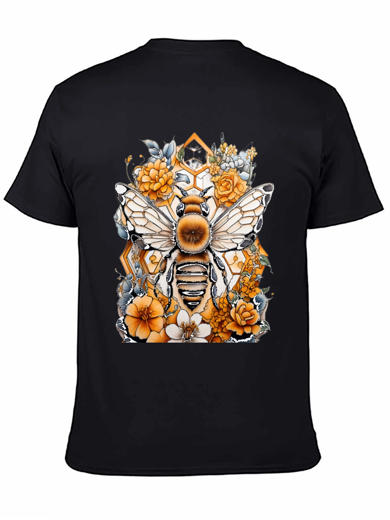 Bee & Floral Graphic T-Shirt