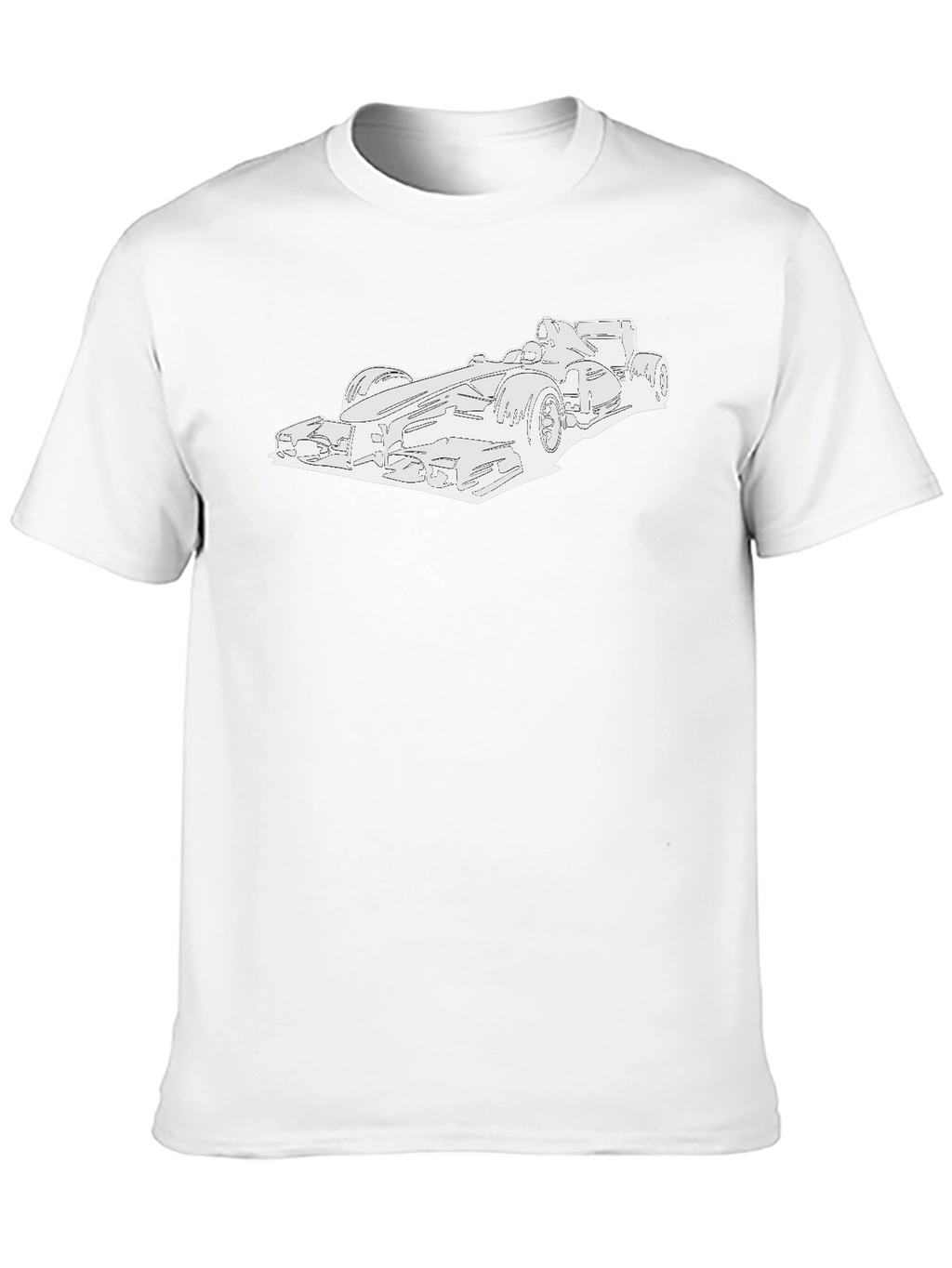 Race Car Graphic T-Shirt - Sleek Black Tee