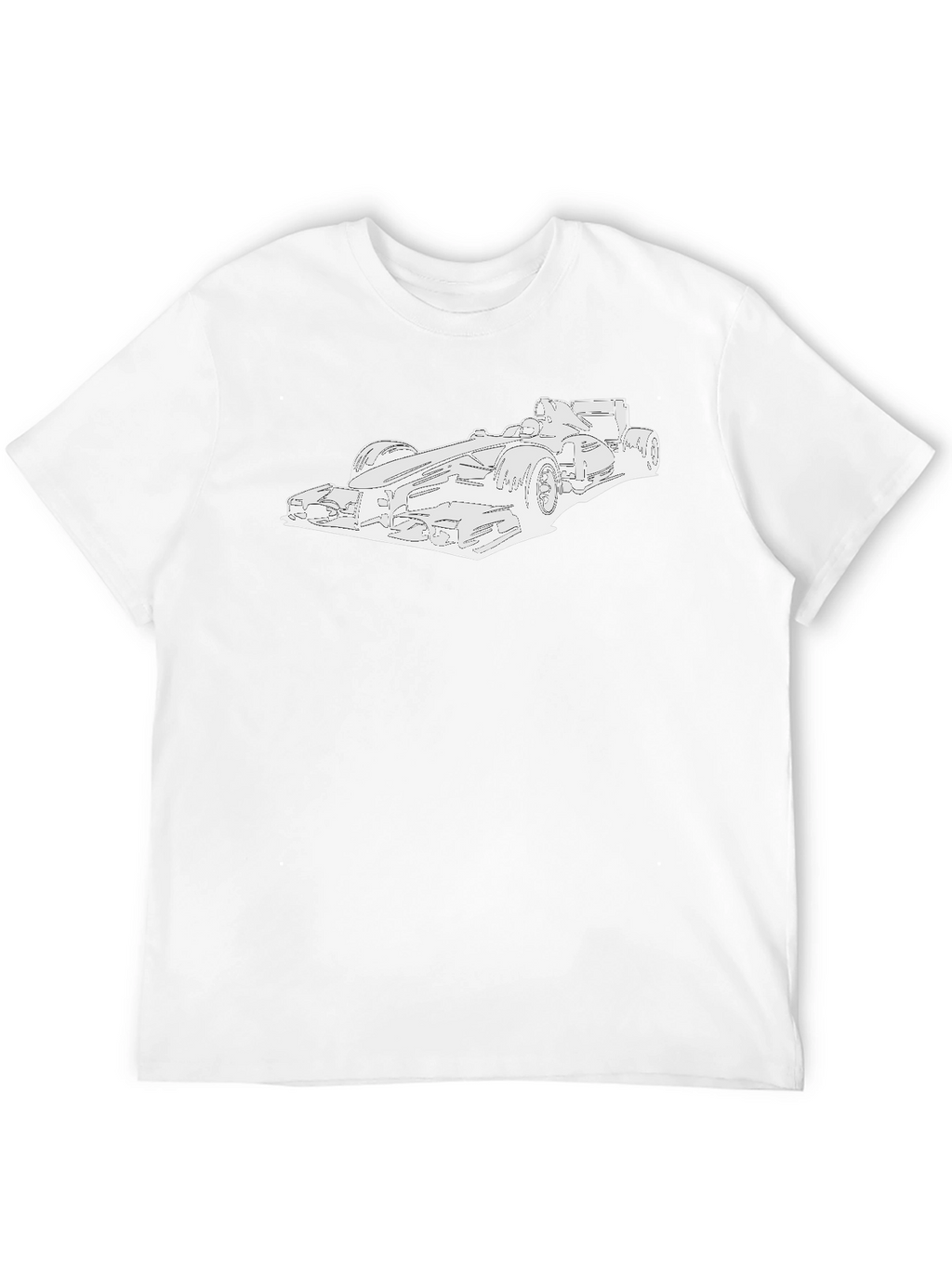 Race Car Graphic T-Shirt - Sleek Black Tee