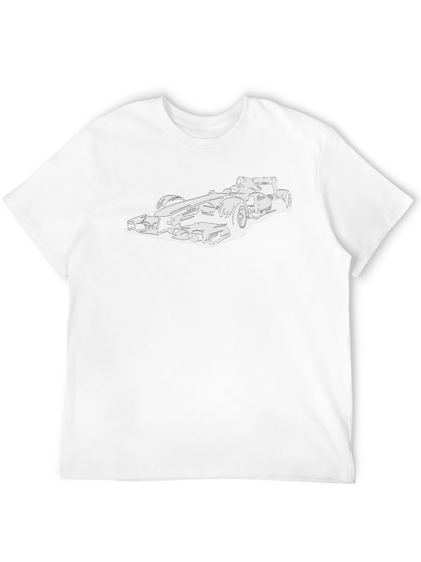 Race Car Graphic T-Shirt - Sleek Black Tee