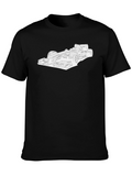 Race Car Graphic T-Shirt - Sleek Black Tee