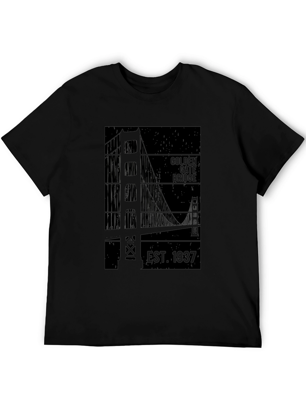 Golden Gate Bridge Est. 1937 Black T-Shirt