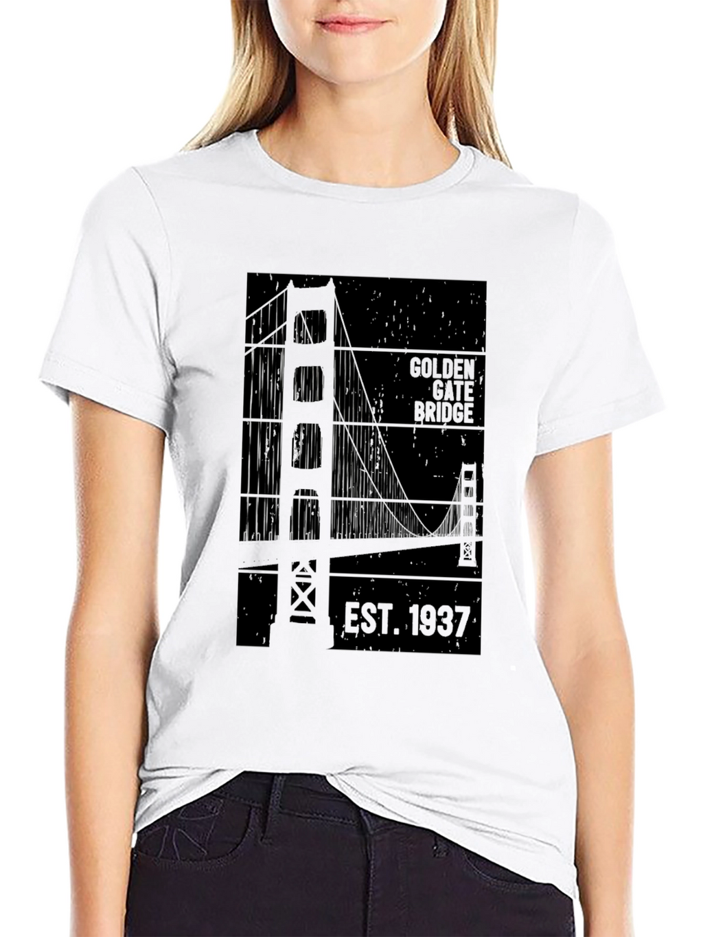 Golden Gate Bridge Est. 1937 Black T-Shirt