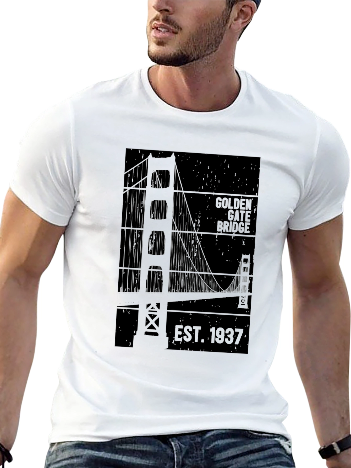 Golden Gate Bridge Est. 1937 Black T-Shirt