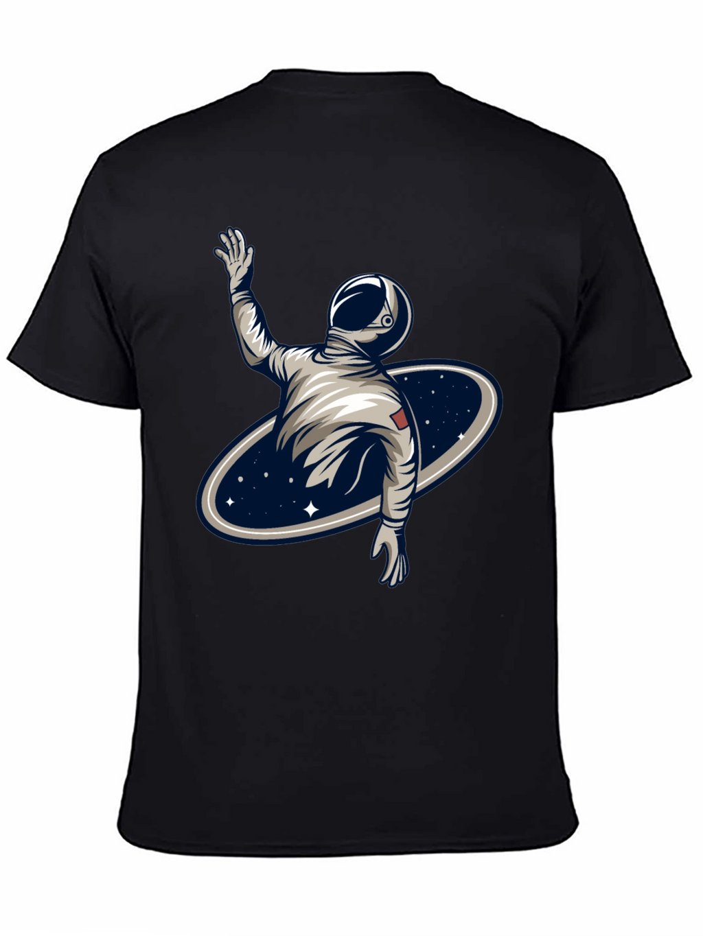 Astronaut Galaxy T-Shirt - Black Graphic Tee