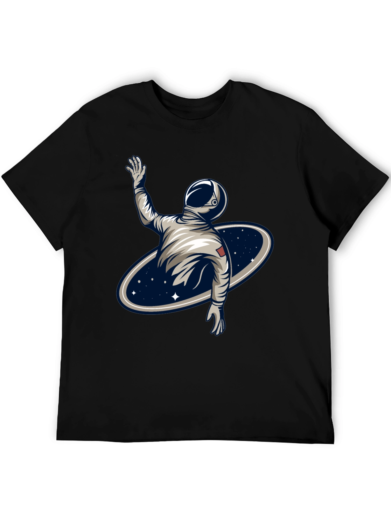 Astronaut Galaxy T-Shirt - Black Graphic Tee