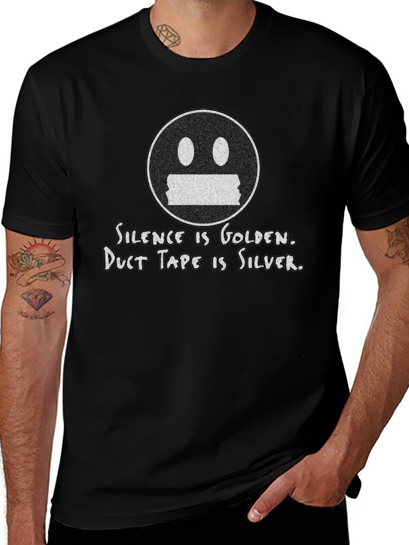 Silence is Golden T-Shirt - Funny Graphic Tee