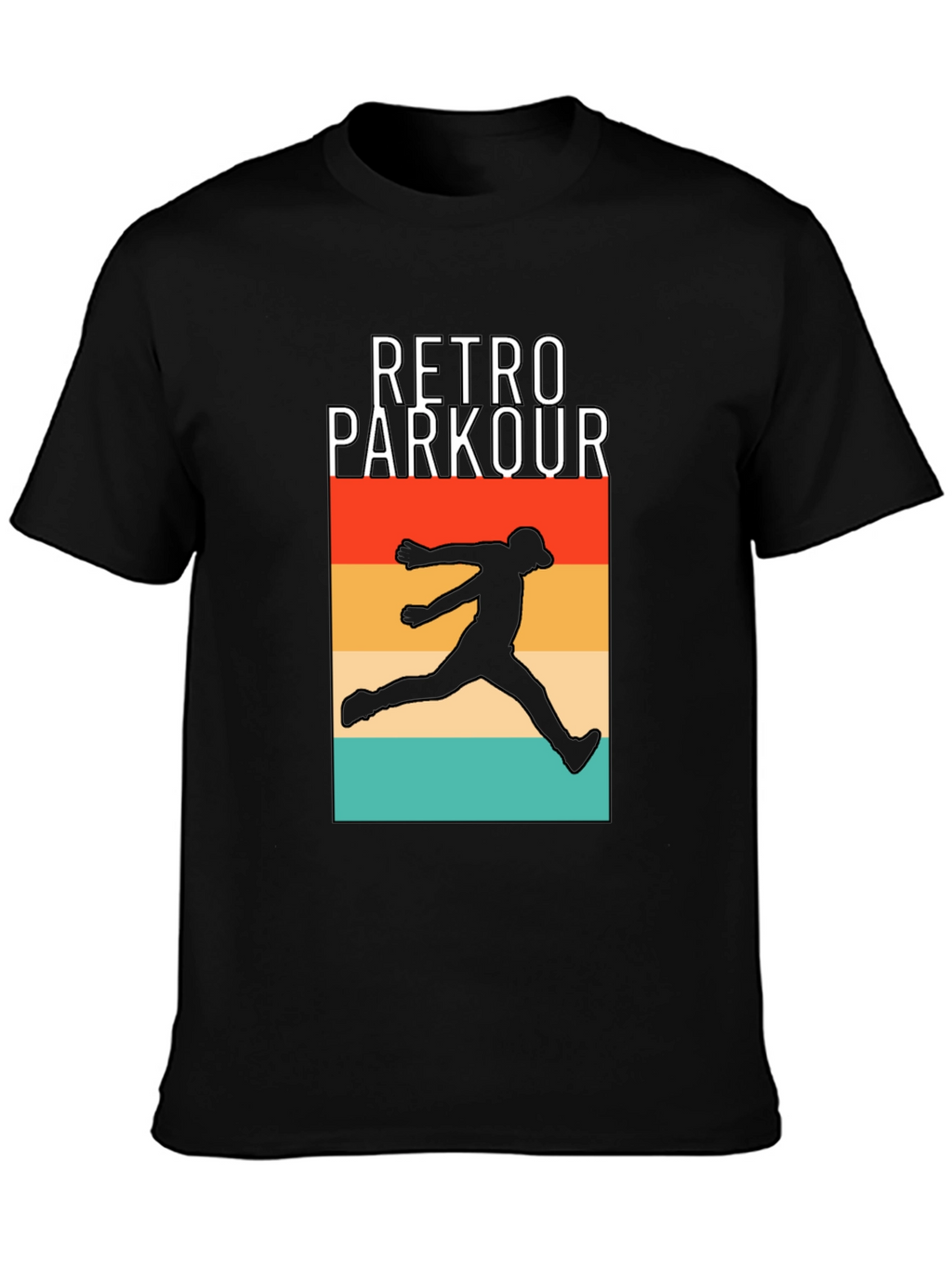 Retro Parkour Graphic T-Shirt - Urban Style Tee