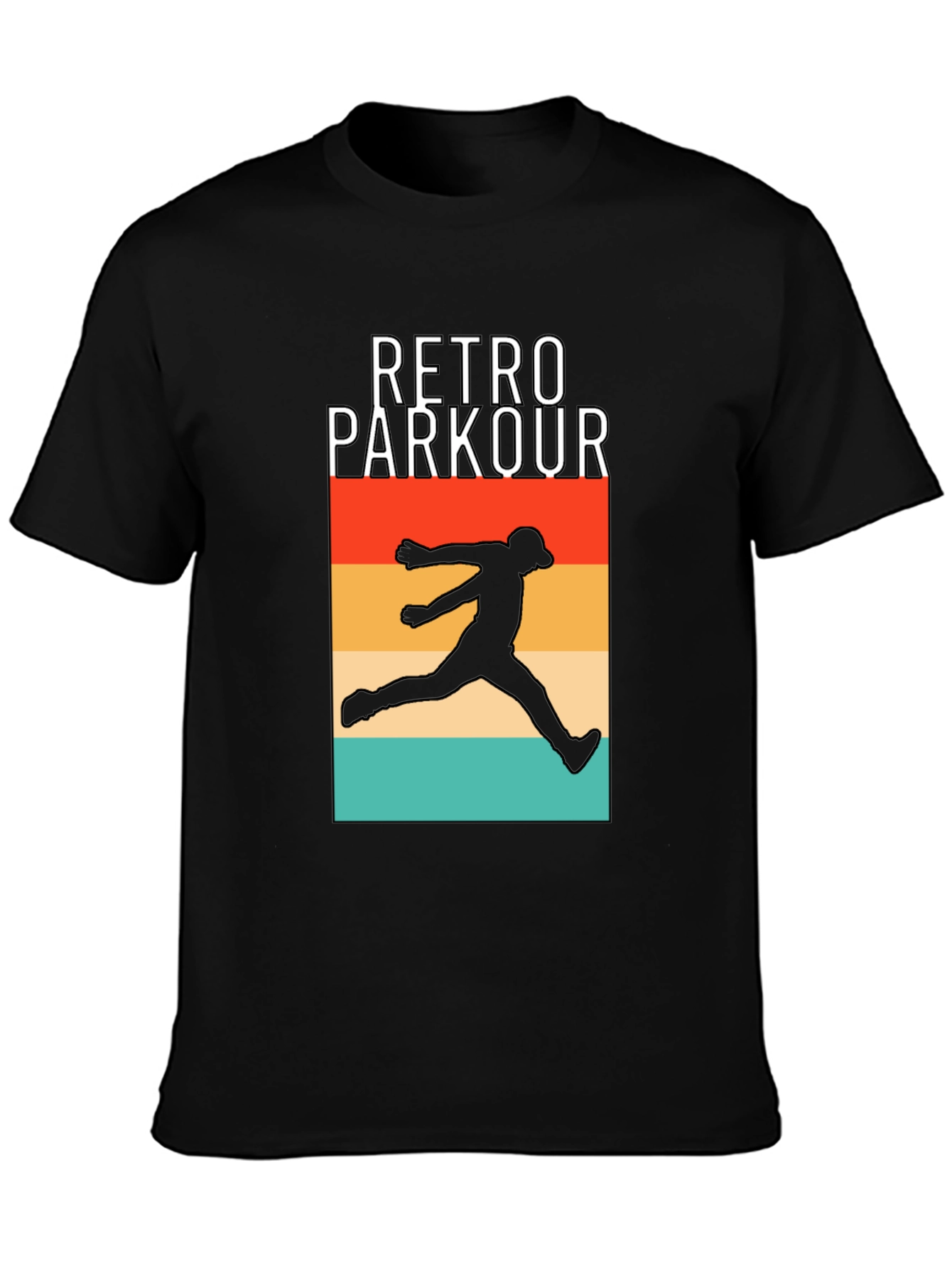 Retro Parkour Graphic T-Shirt - Urban Style Tee