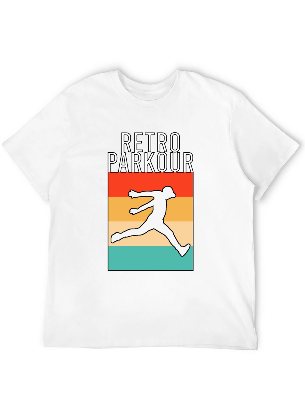 Retro Parkour Graphic T-Shirt - Urban Style Tee
